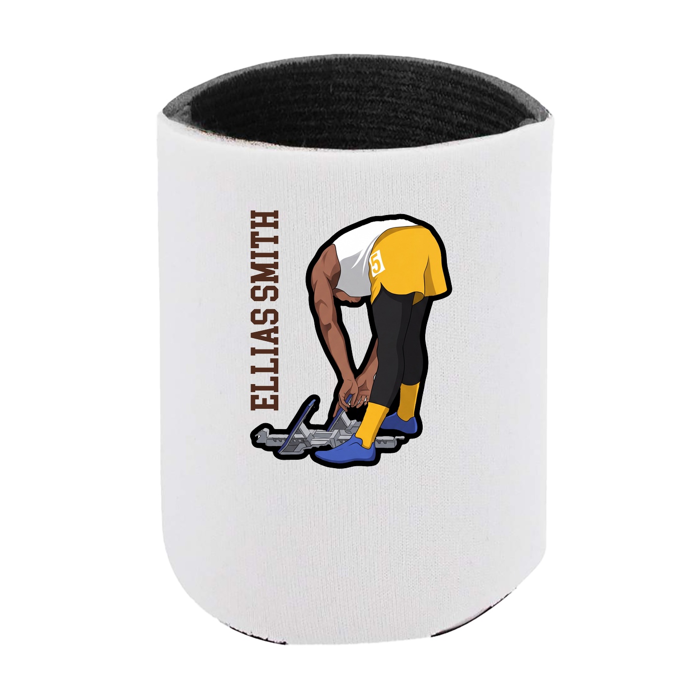Can Holder — Name Vertical in White