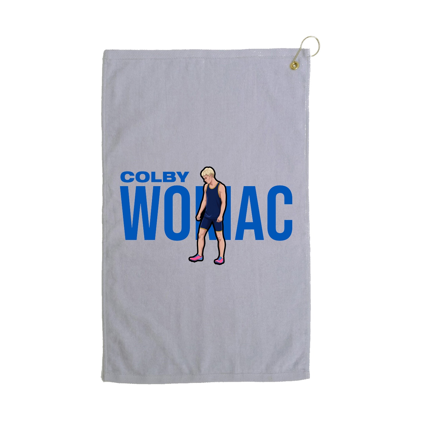 Golf Towel — Player Name in Grey