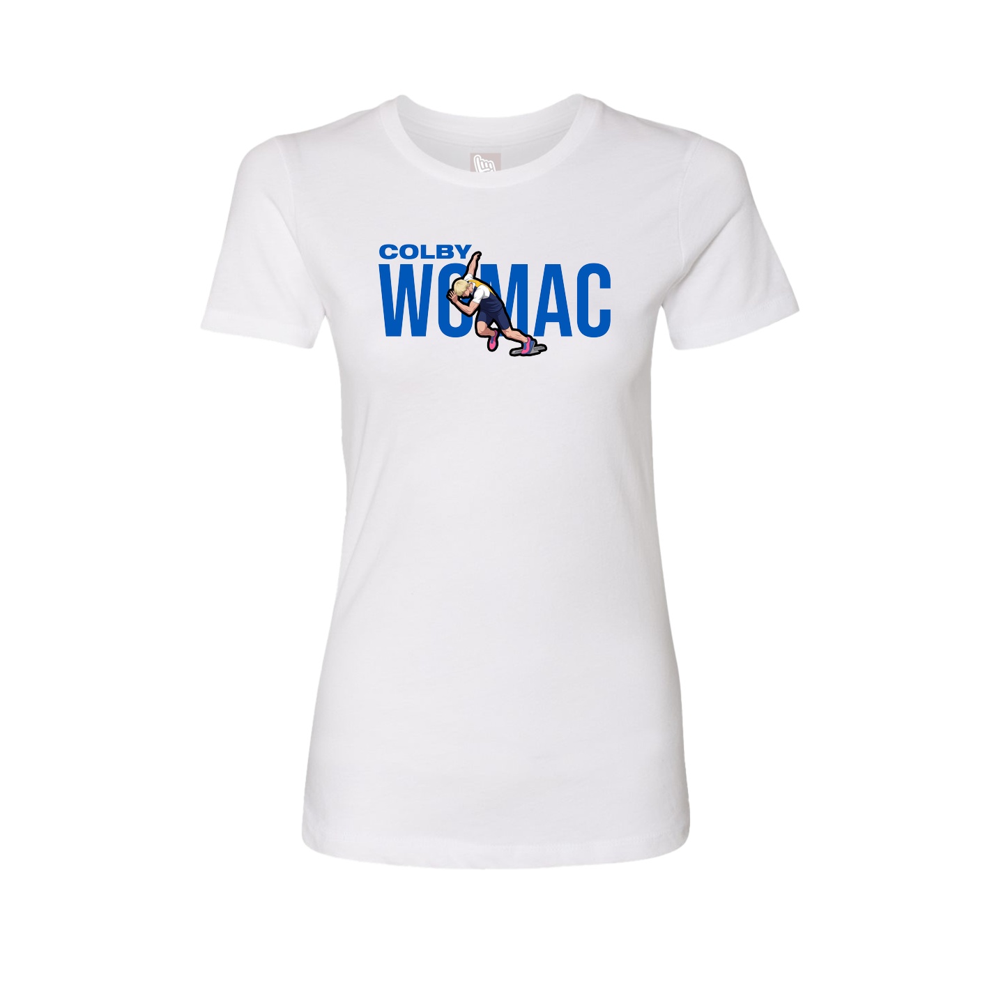 Fitted Women's Tee — Player Name in White