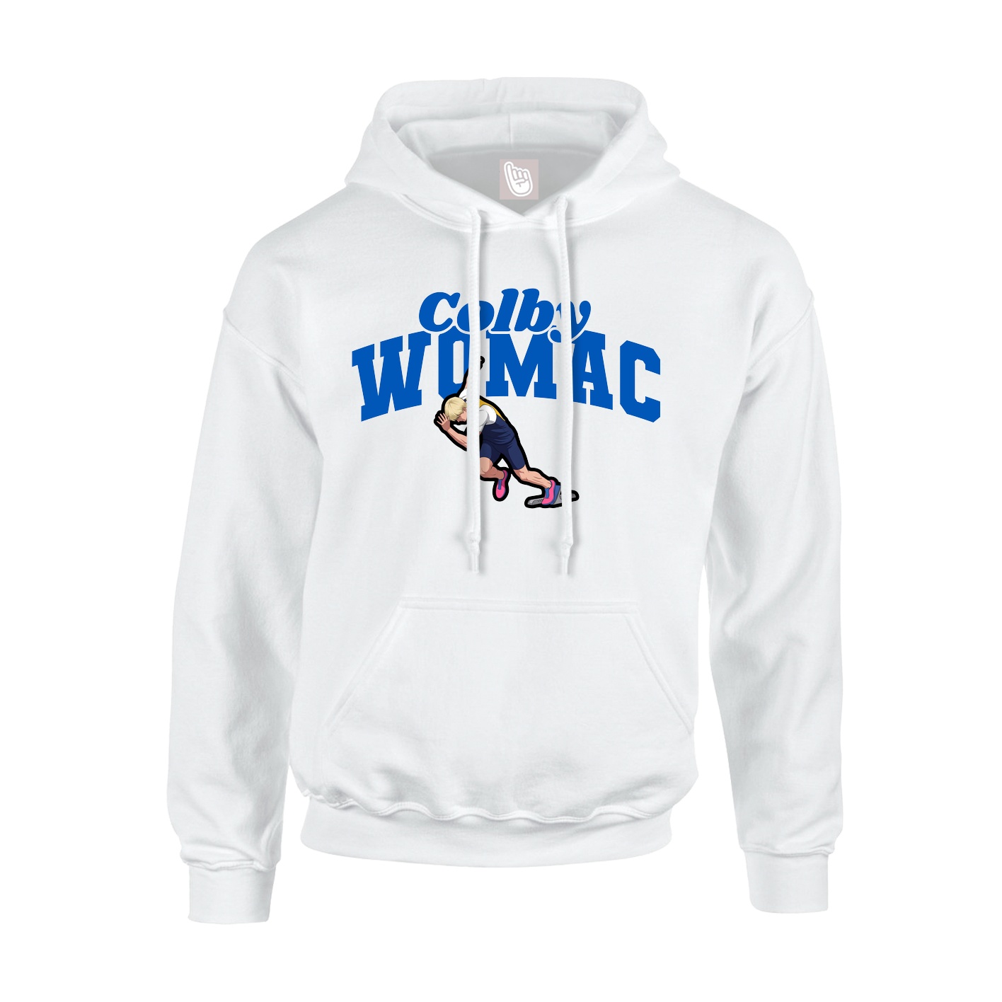 Youth Hoodie — Signature Arch in White