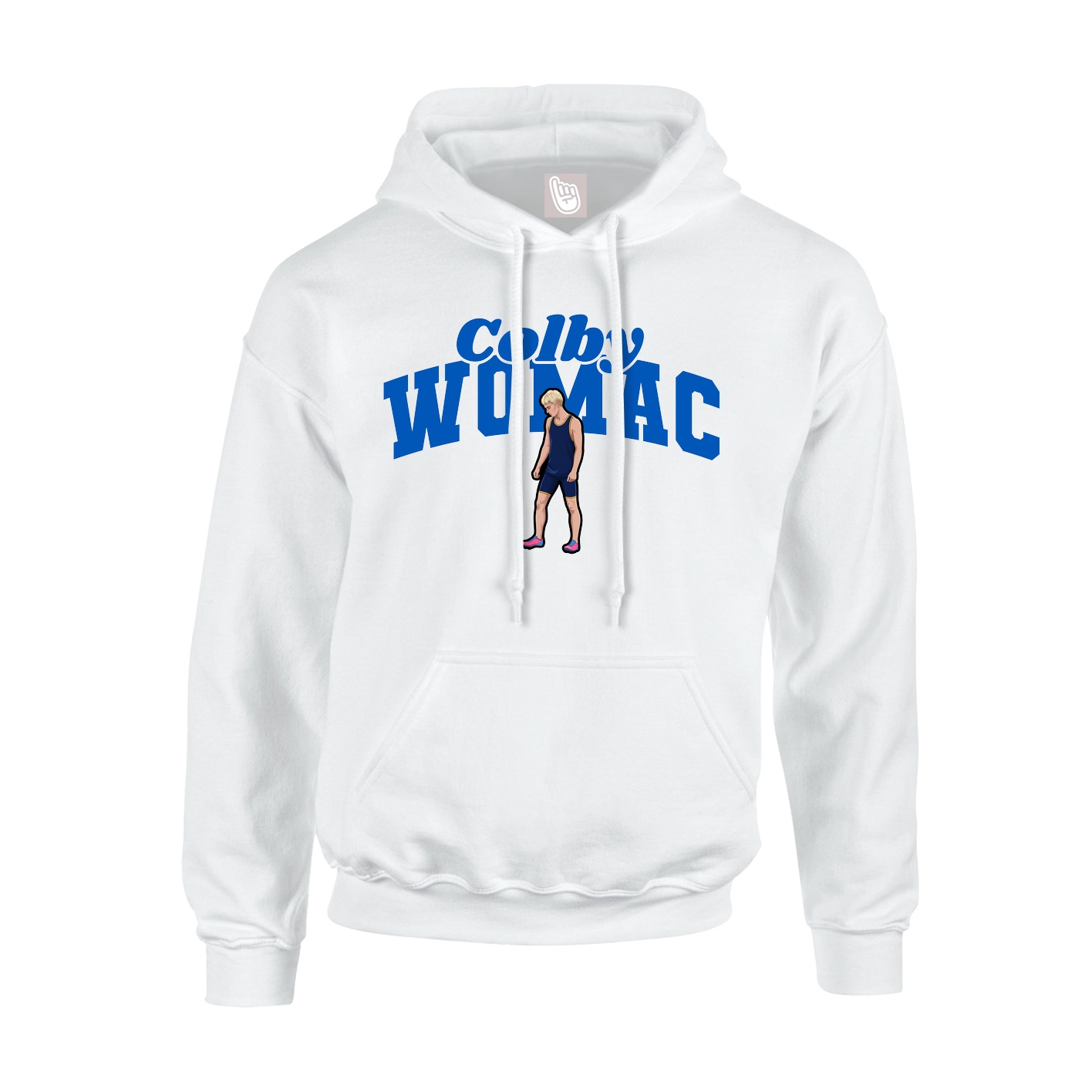 Hoodie — Signature Arch in White