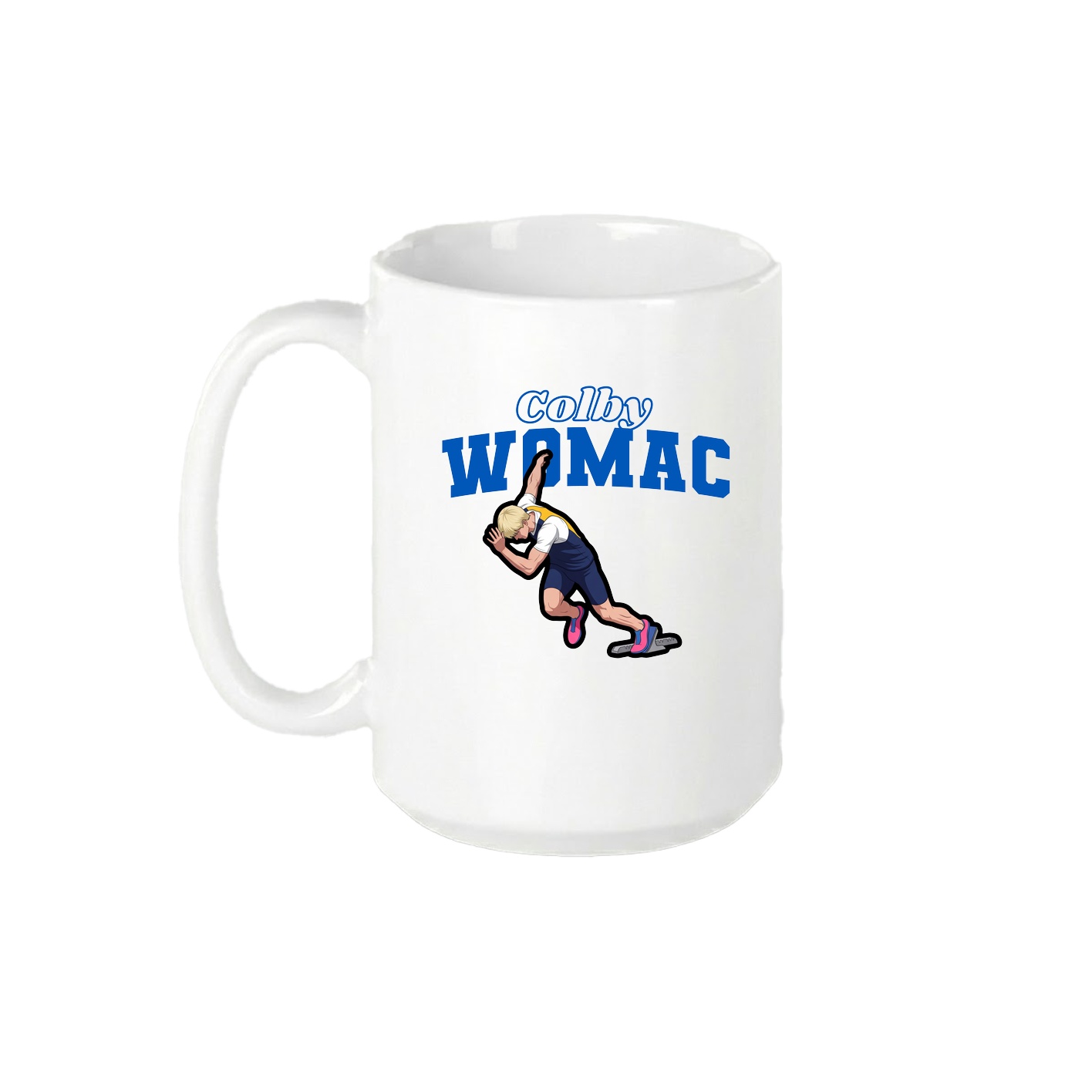 15oz Coffee Mug — Name Arch in White