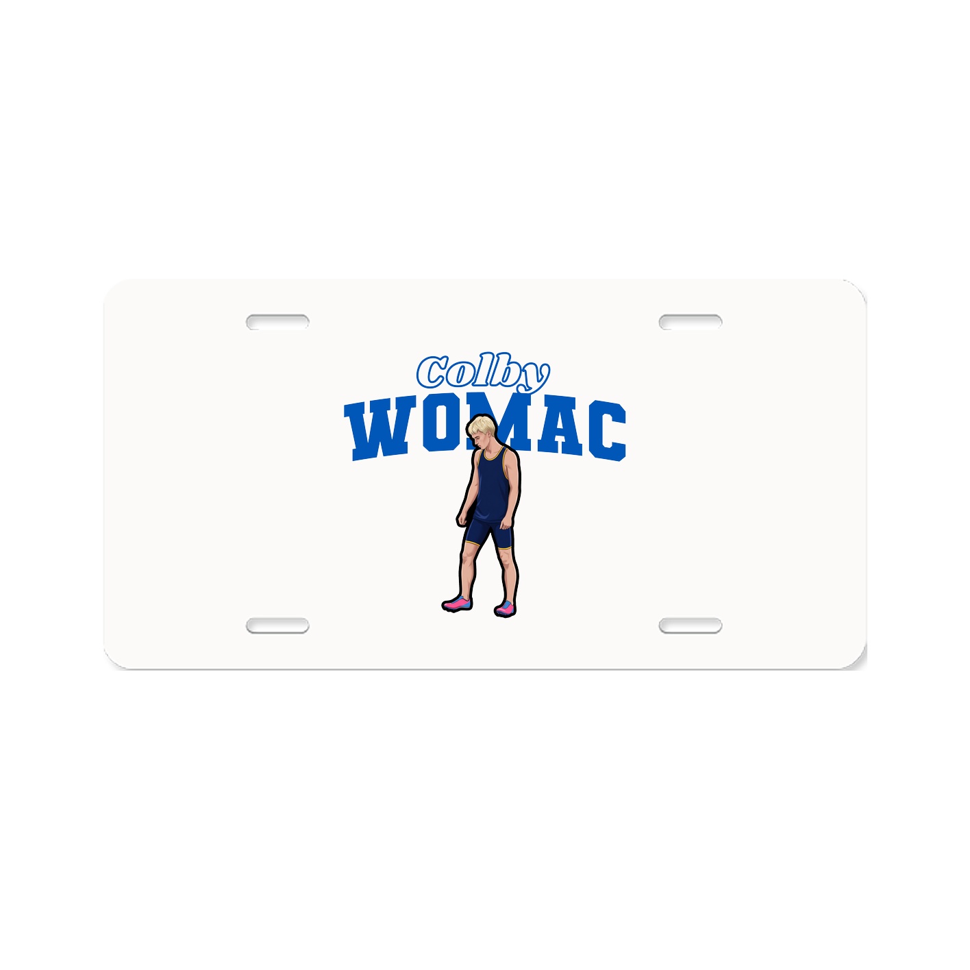 License Plate — Name Arch in Classic