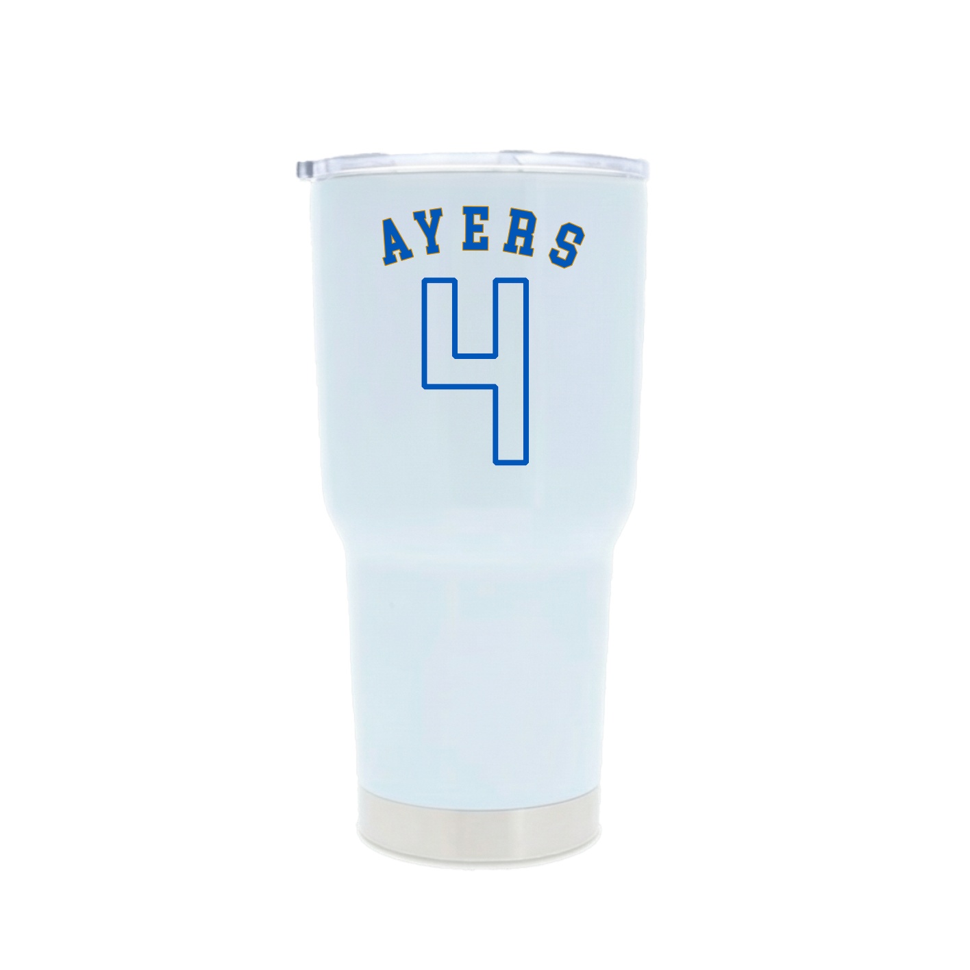 30oz Stainless Steel Tumbler — Shirsey Arch in White