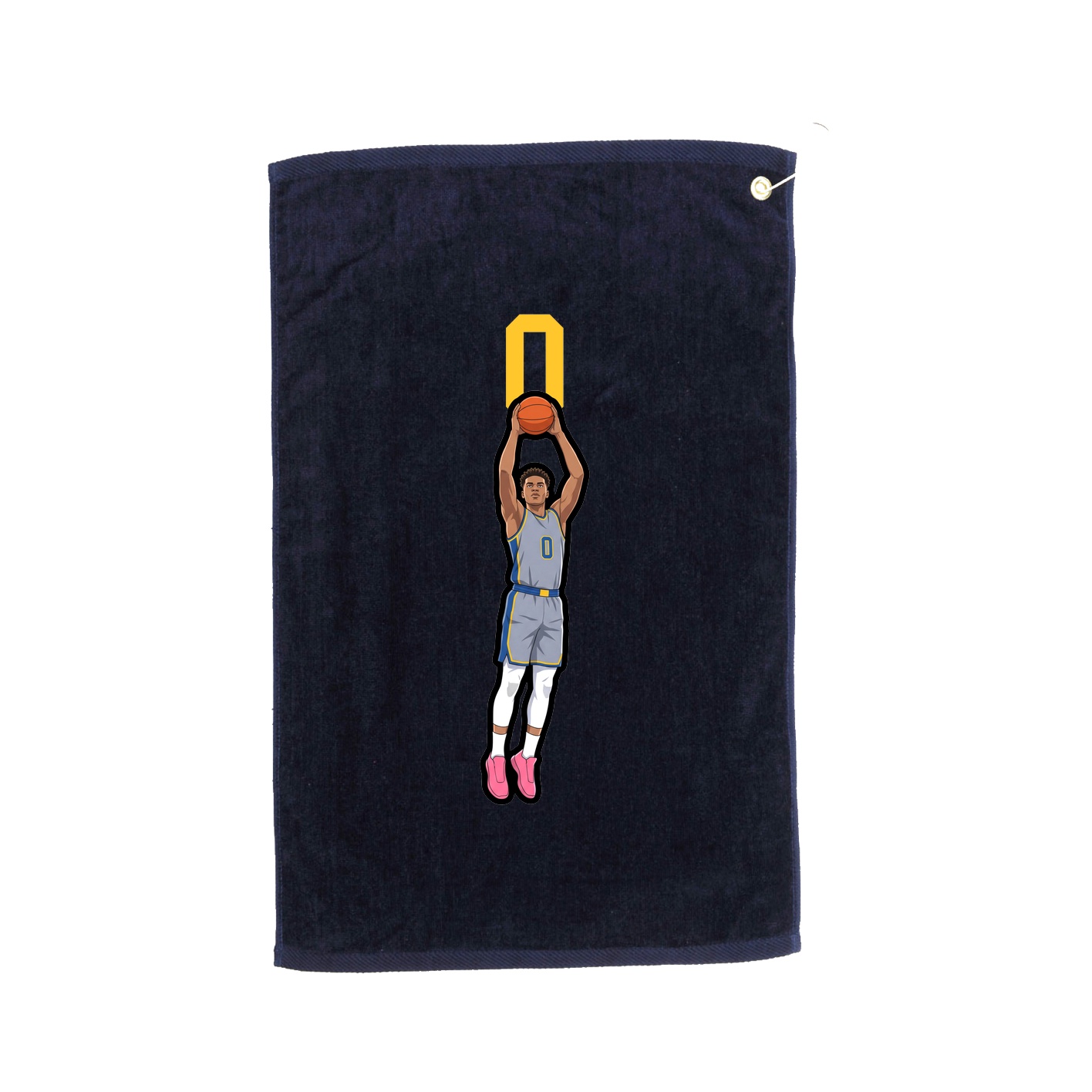 Golf Towel — Number Top in Navy