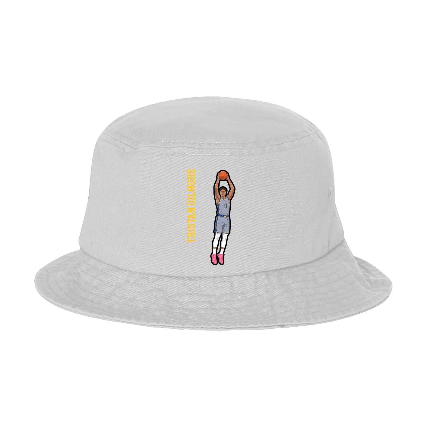 Bucket Cap — Name Vertical in White
