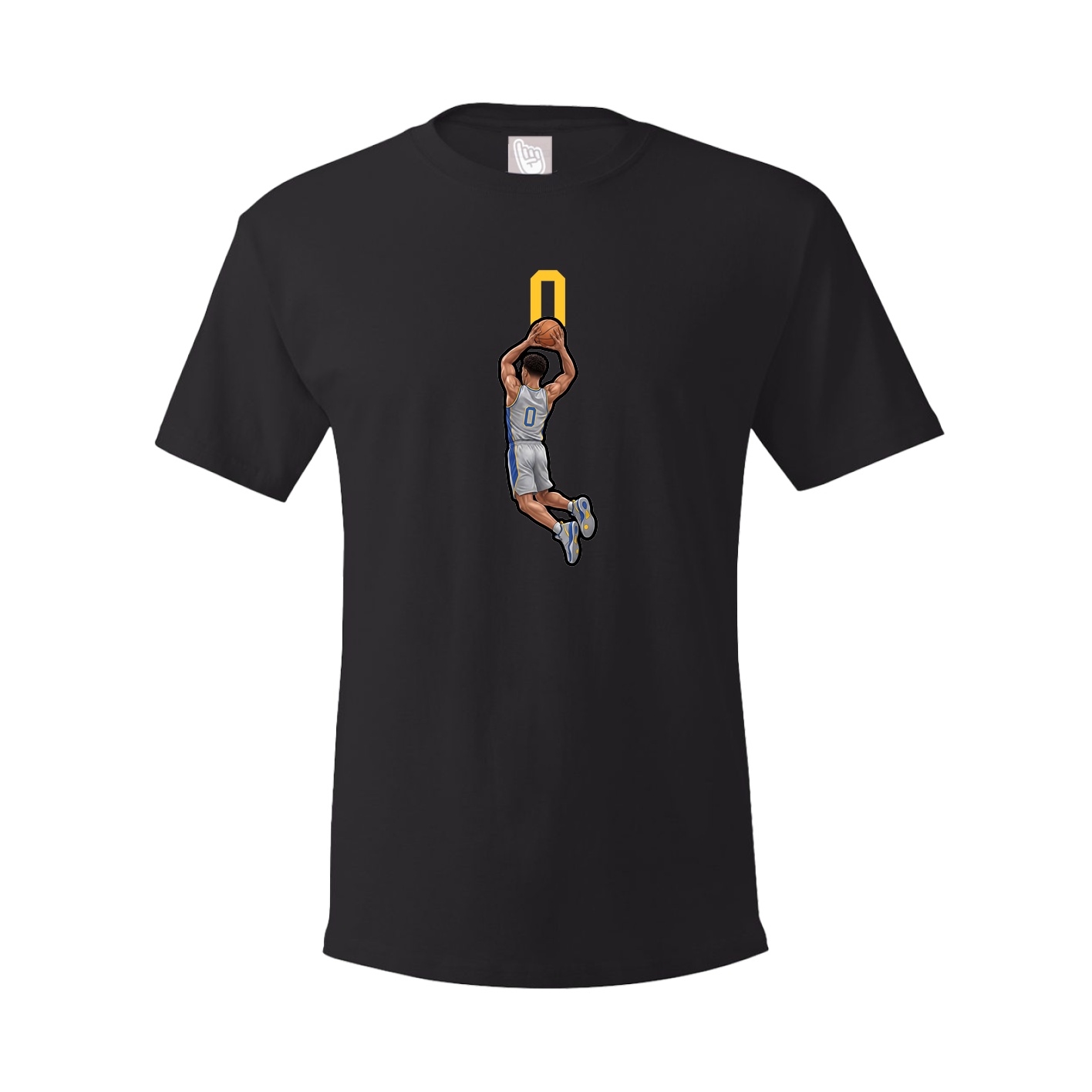 Youth Tee — Number Top in Black