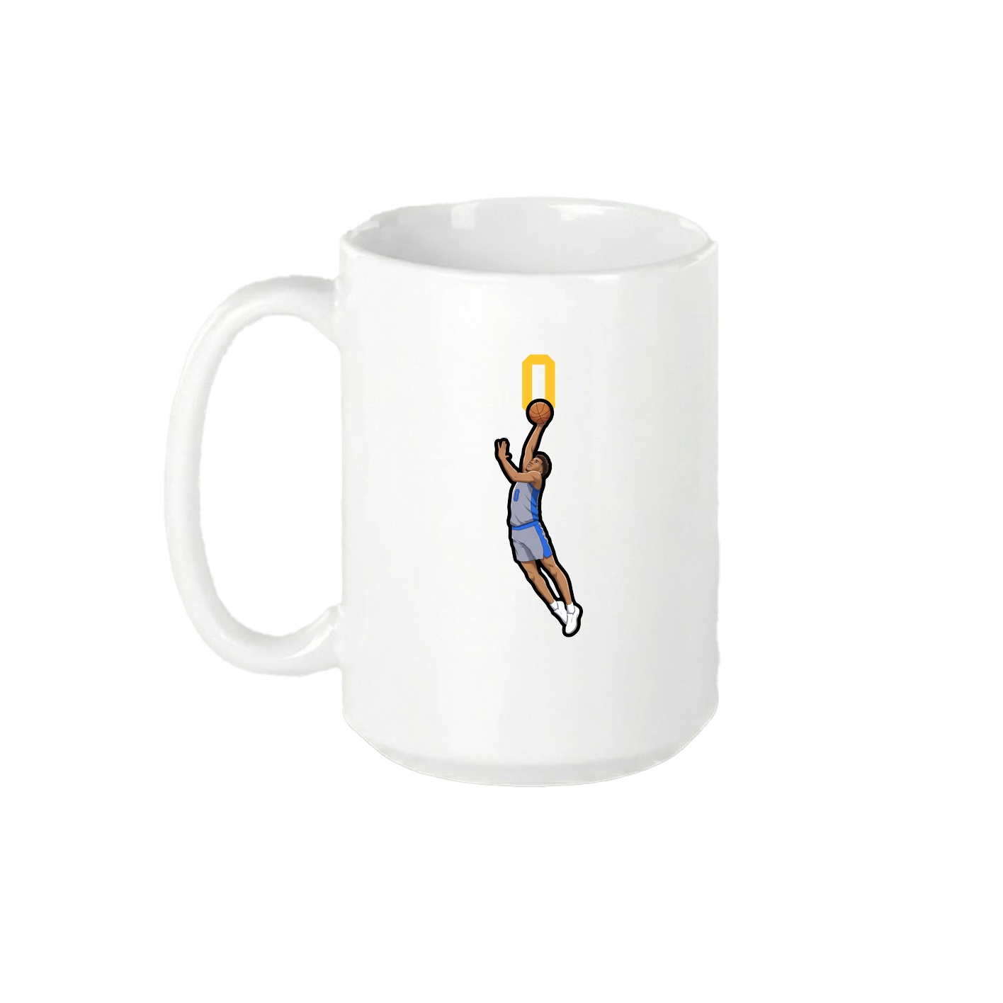 15oz Coffee Mug — Number Top in White