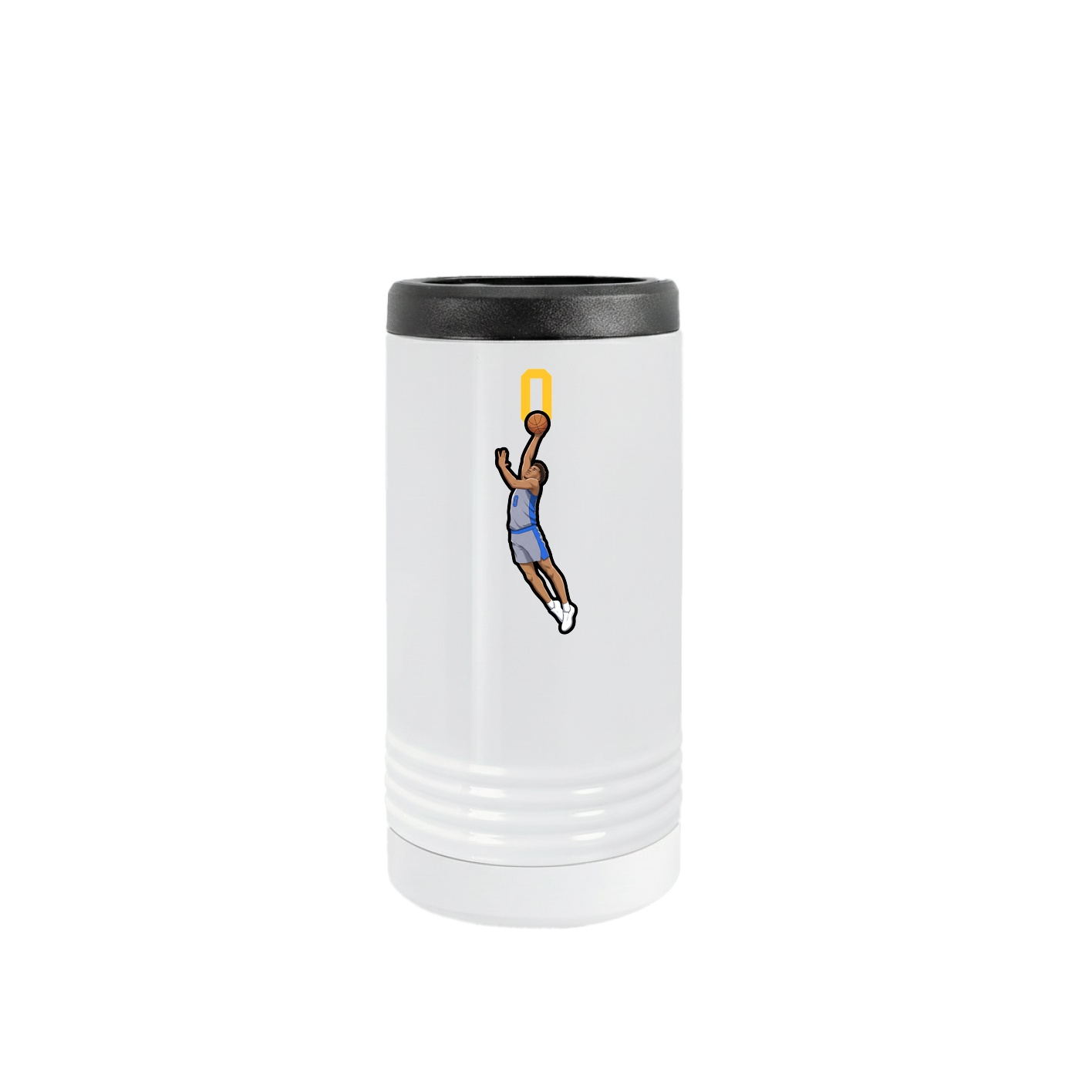 Slim Beverage Holder — Number Top in White