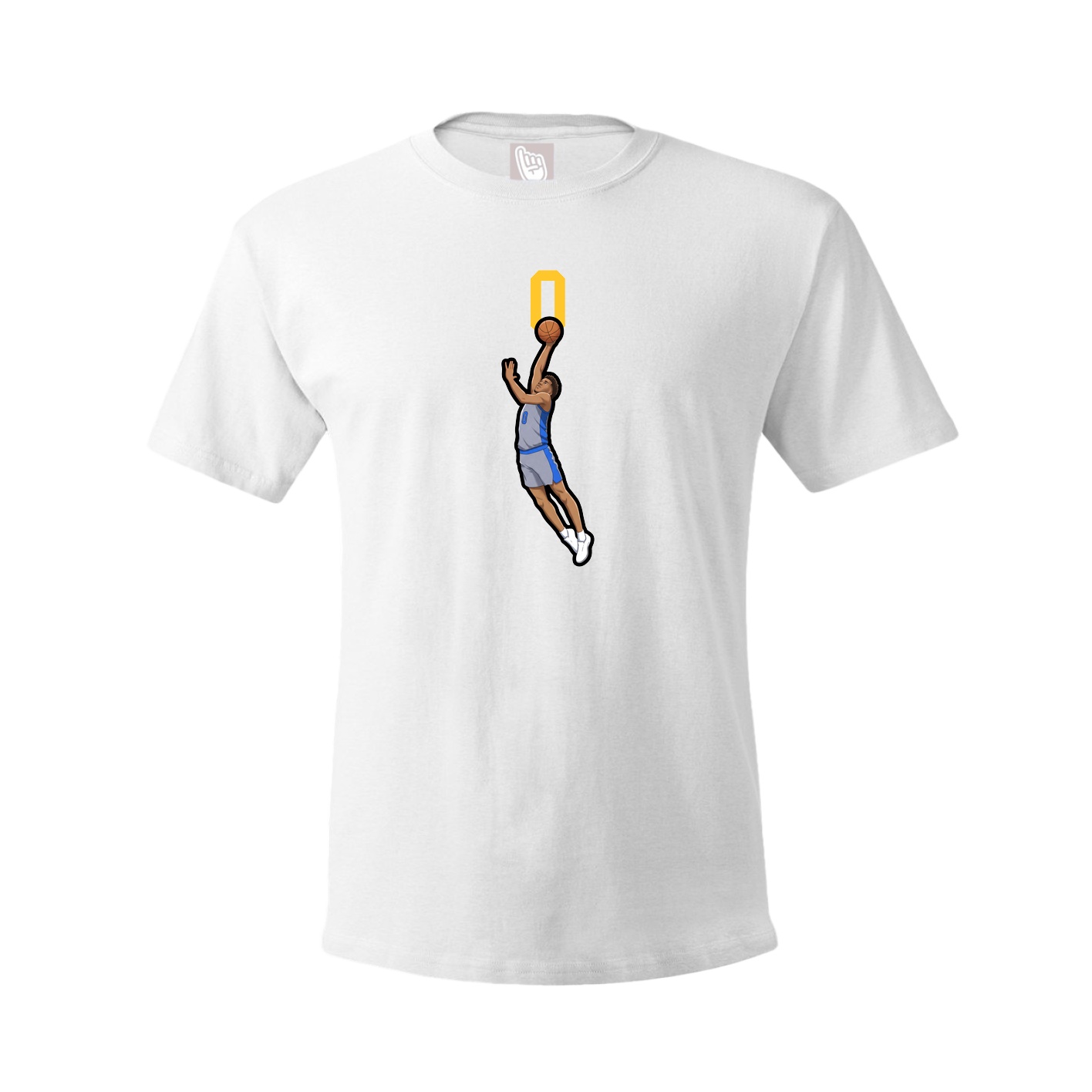 Youth Tee — Number Top in White