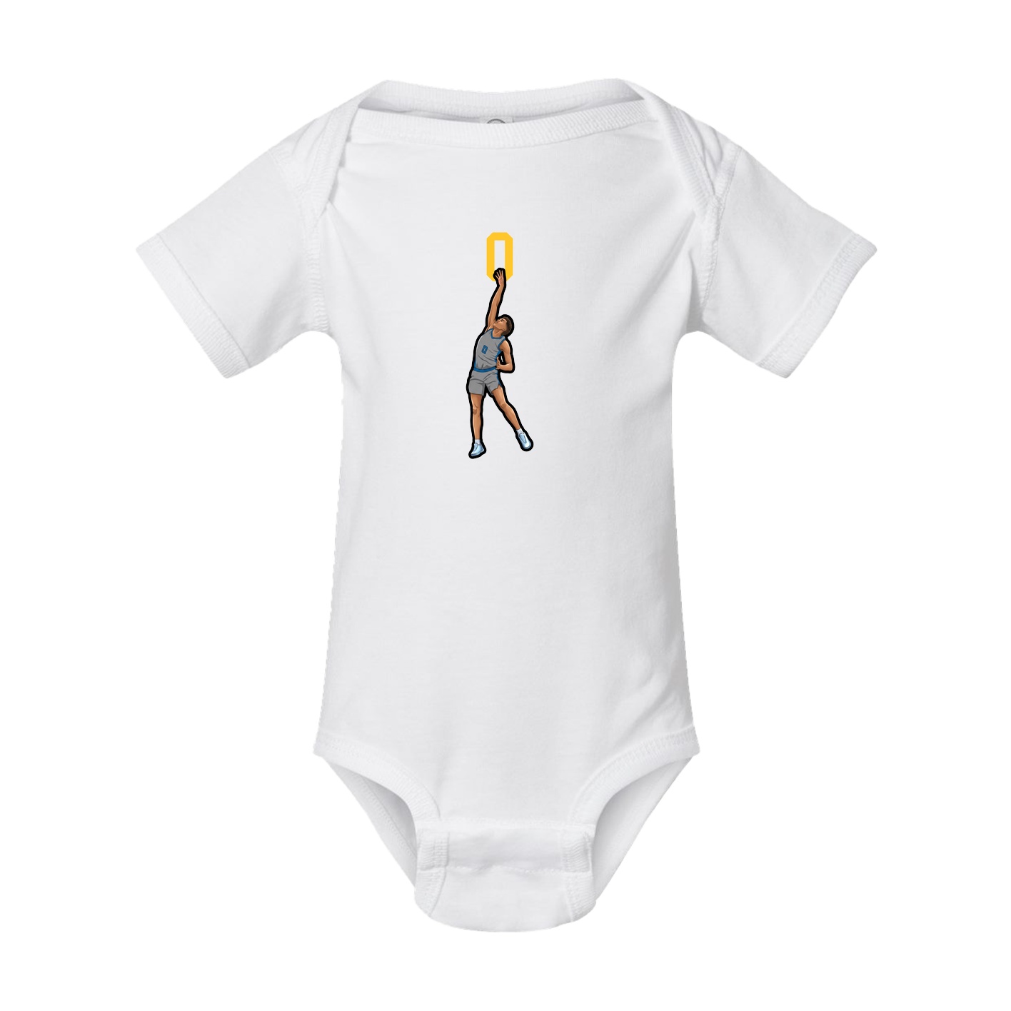 Baby Onesie — Number Top in White