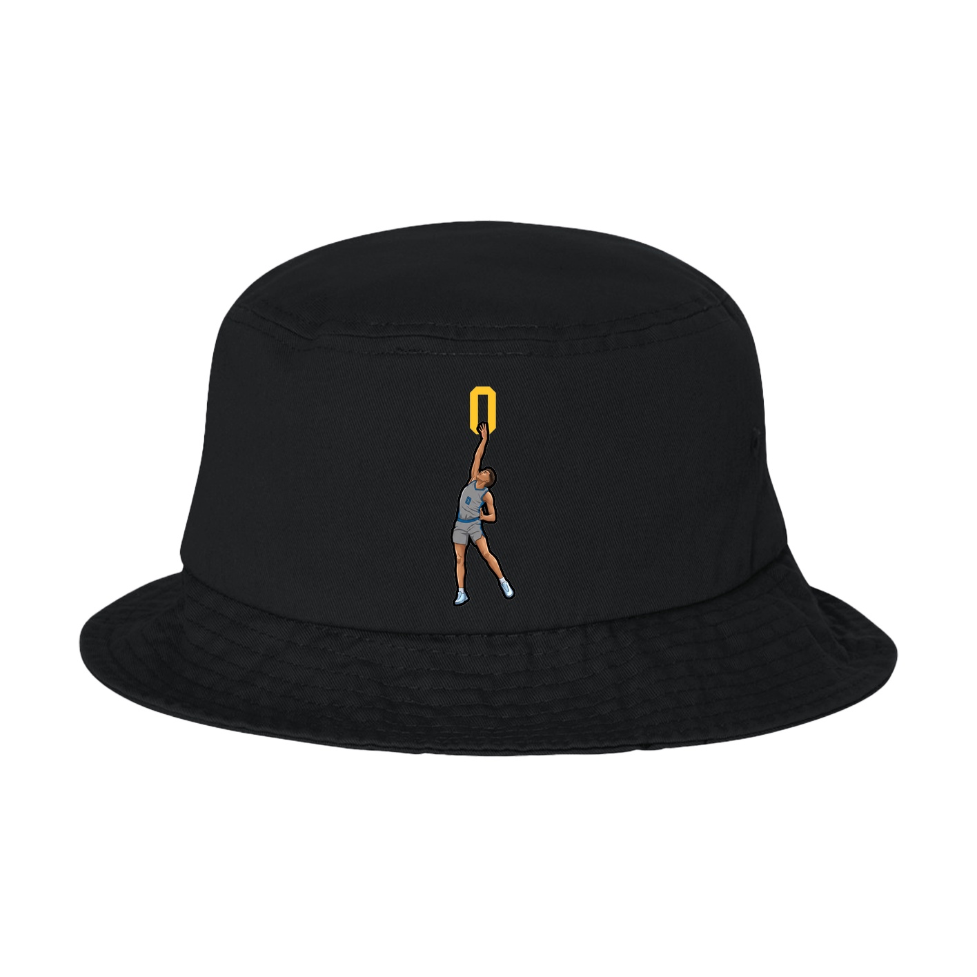 Bucket Cap — Number Top in Black