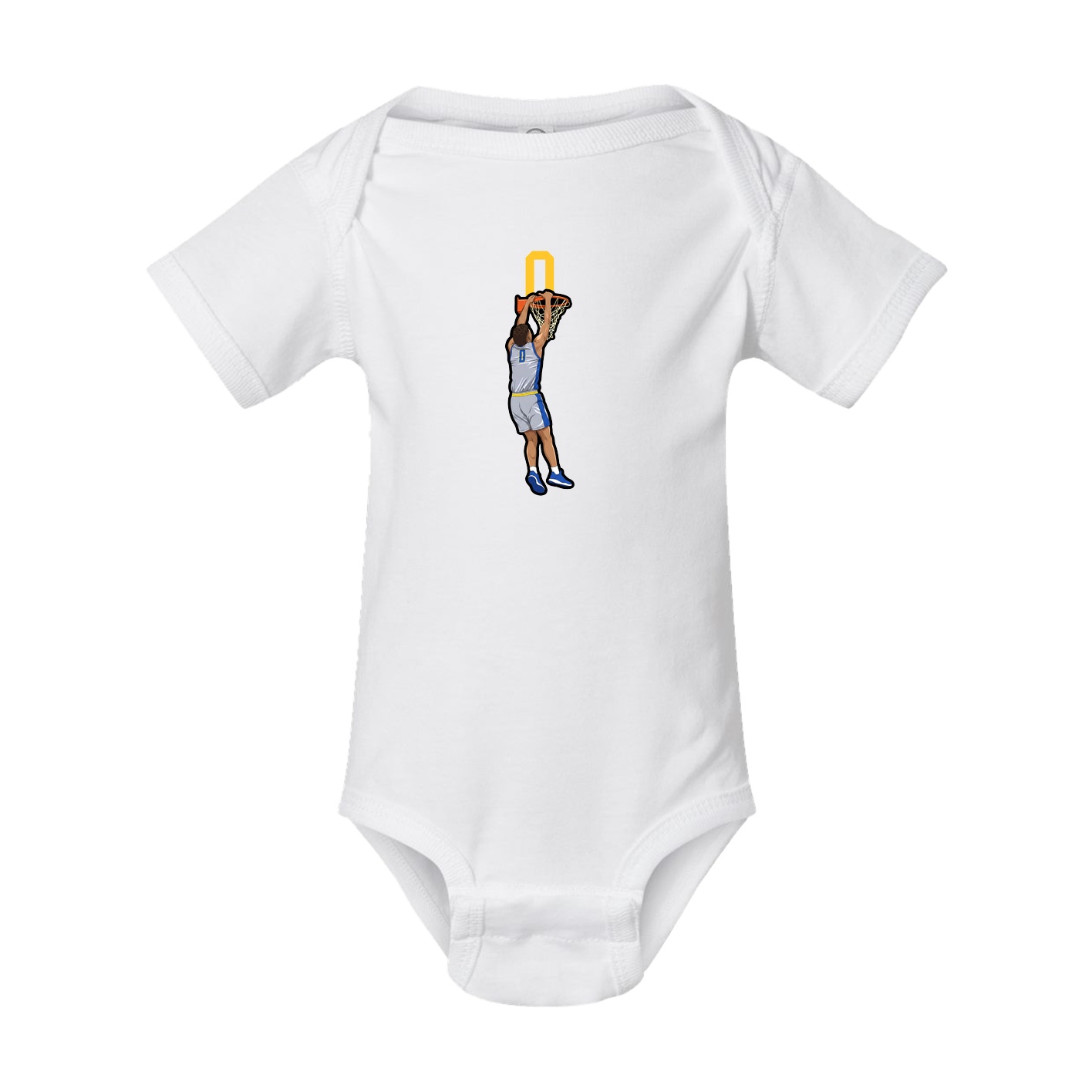Baby Onesie — Number Top in White