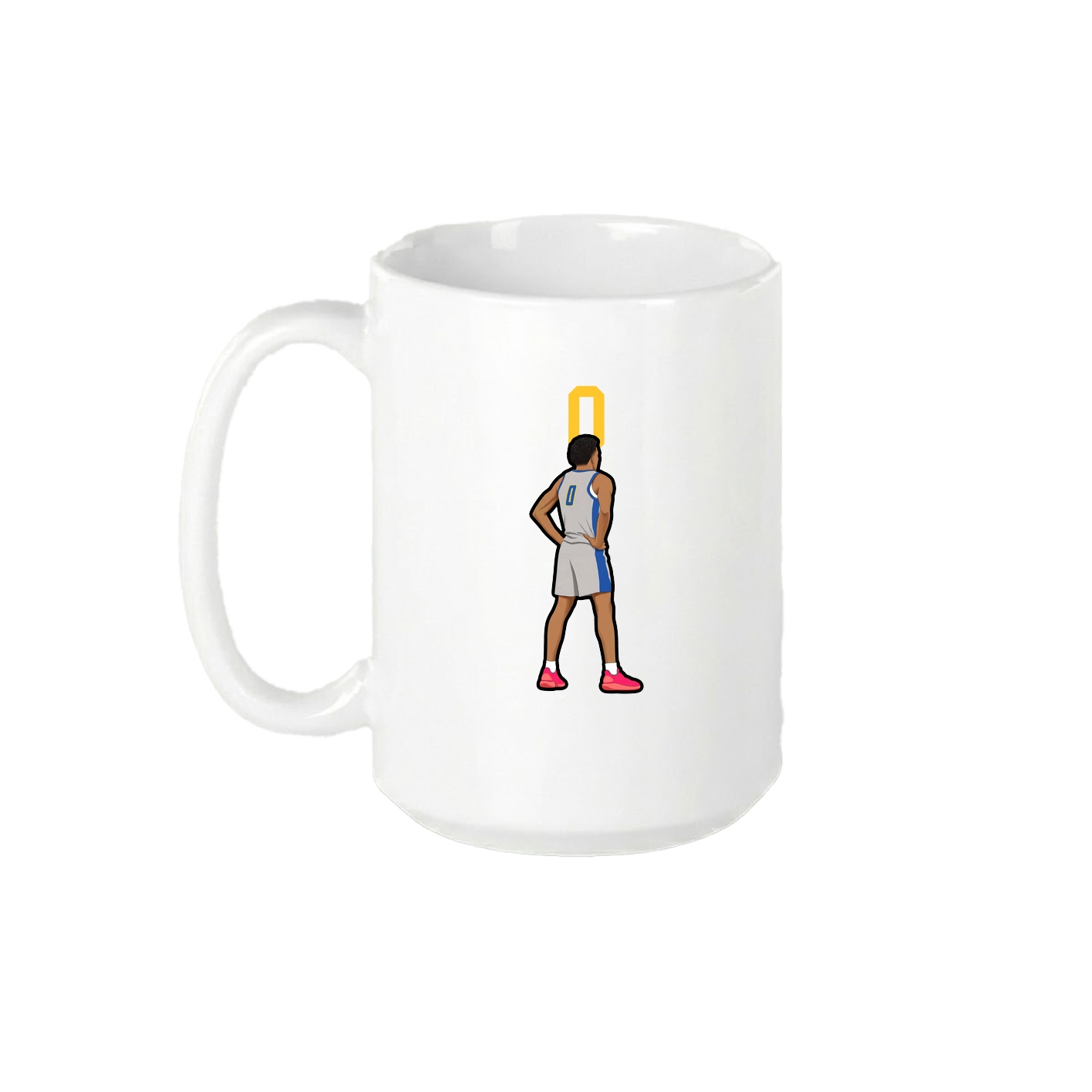 15oz Coffee Mug — Number Top in White