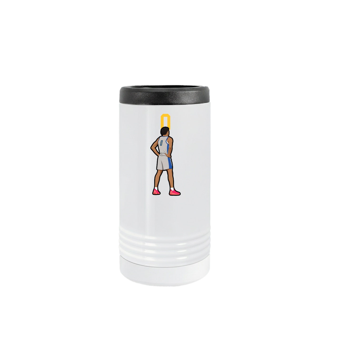 Slim Beverage Holder — Number Top in White