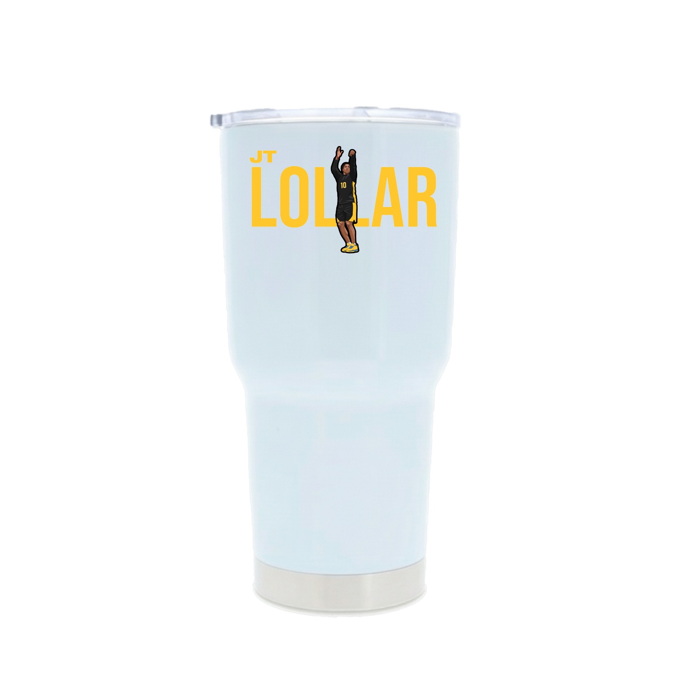 30oz Stainless Steel Tumbler — Player Name in White