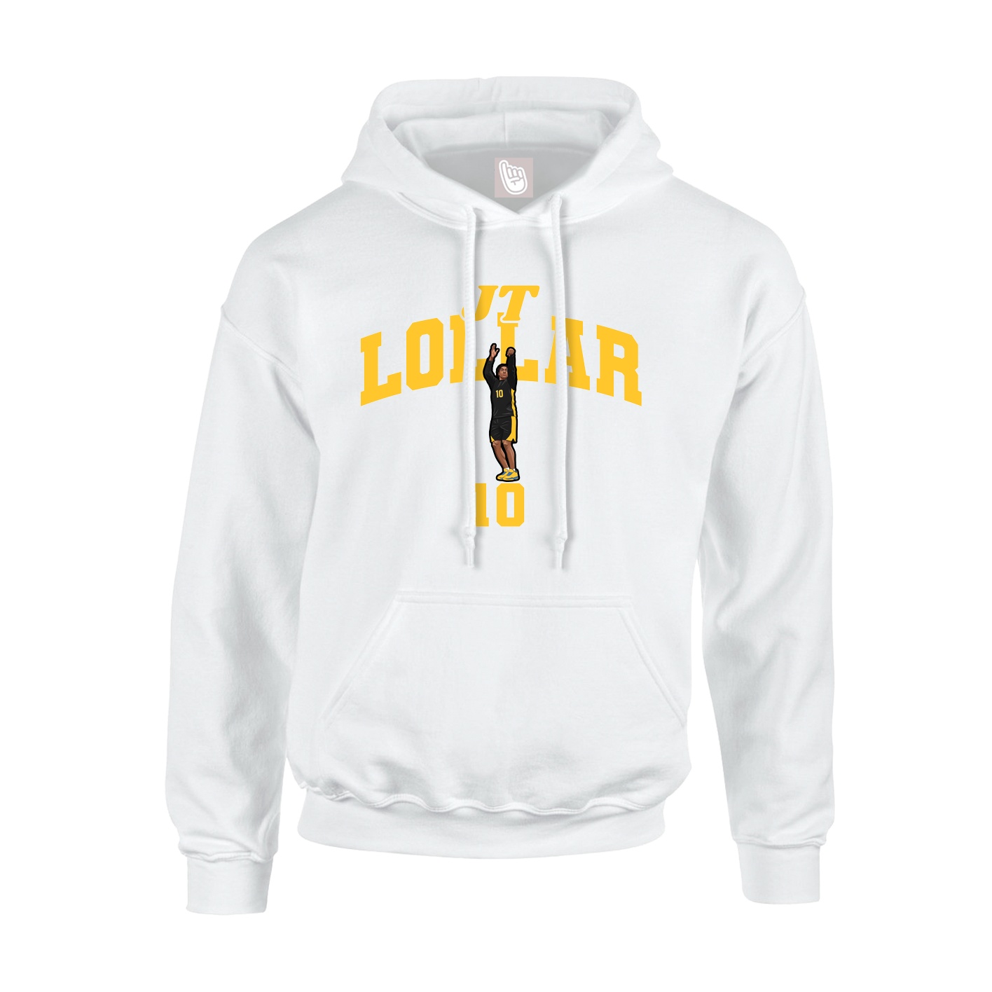 Youth Hoodie — Signature Arch in White