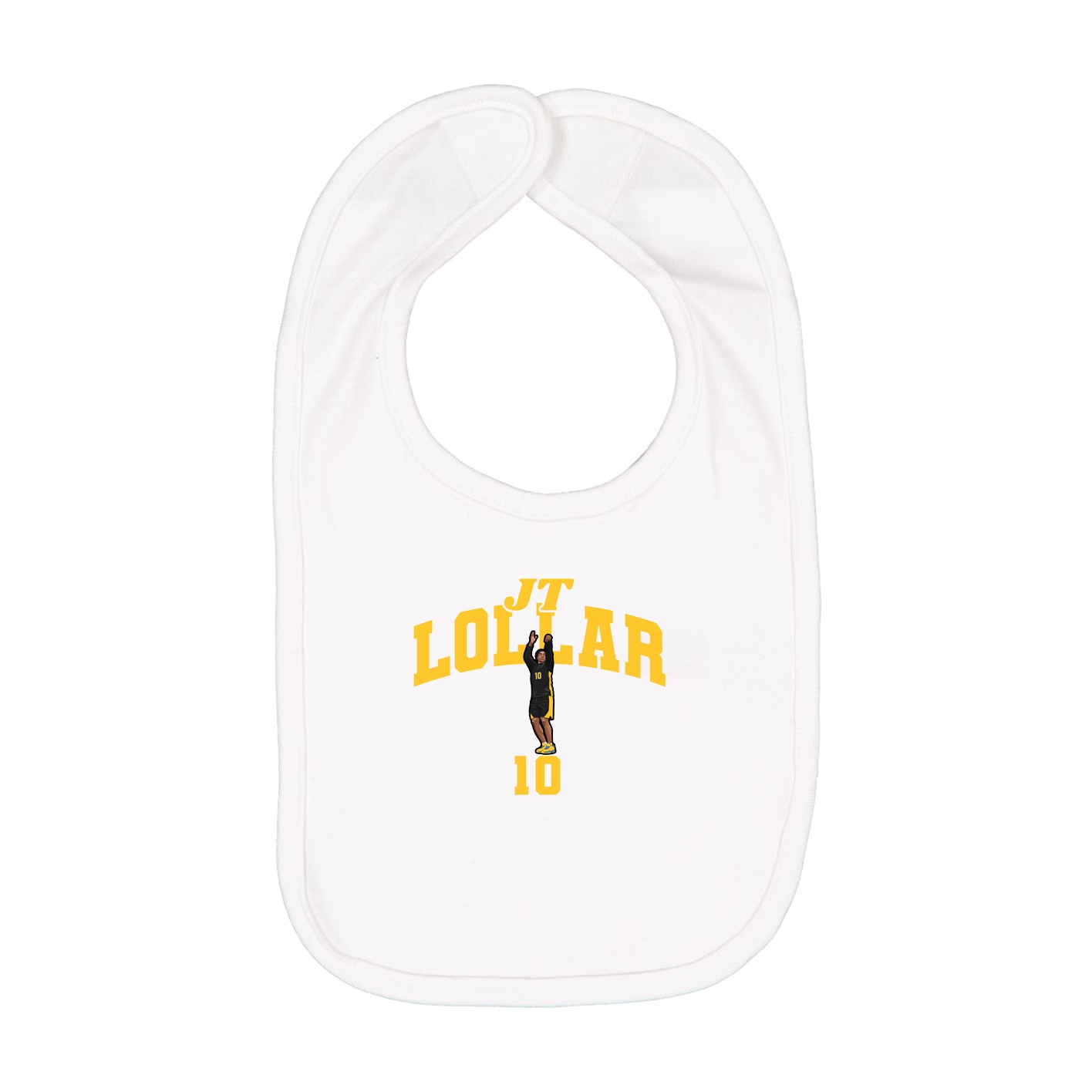Infant Bib — Signature Arch in White
