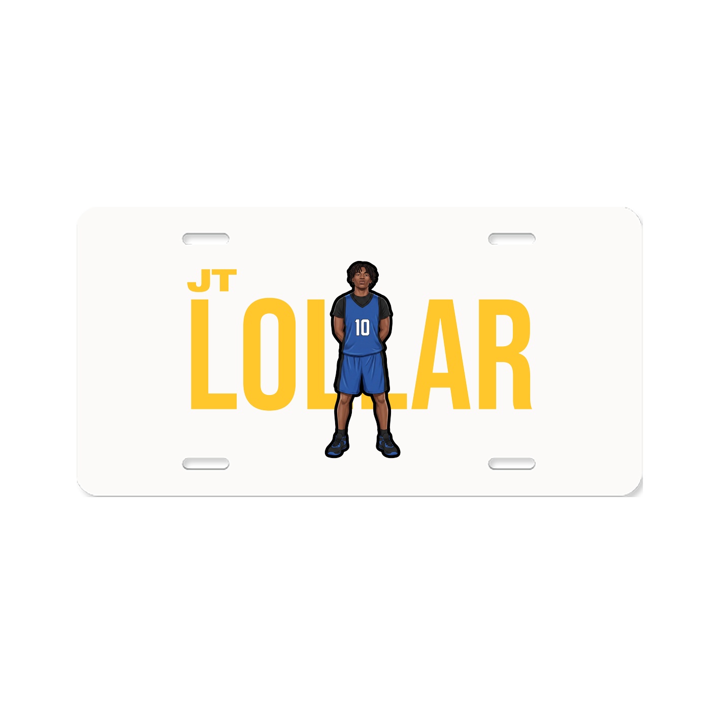License Plate — Player Name in Classic