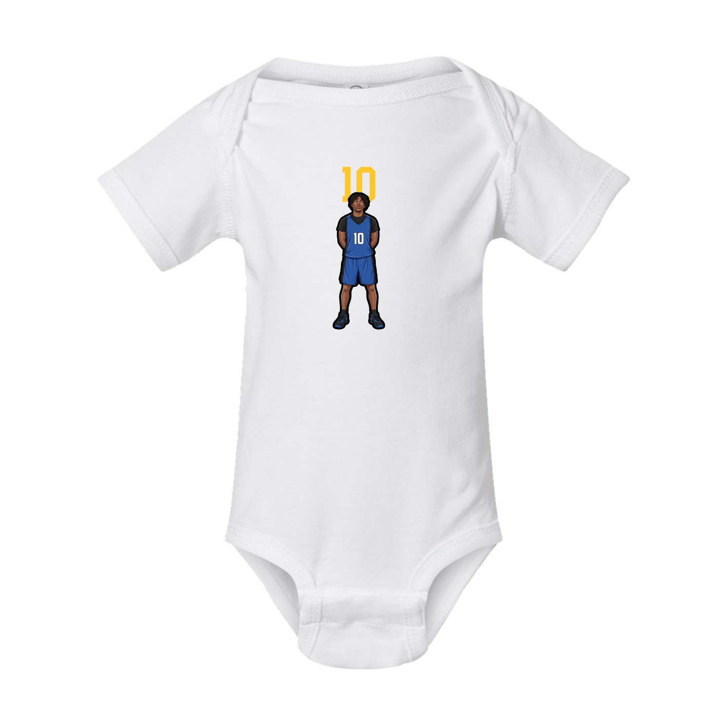 Baby Onesie — Number Top in White
