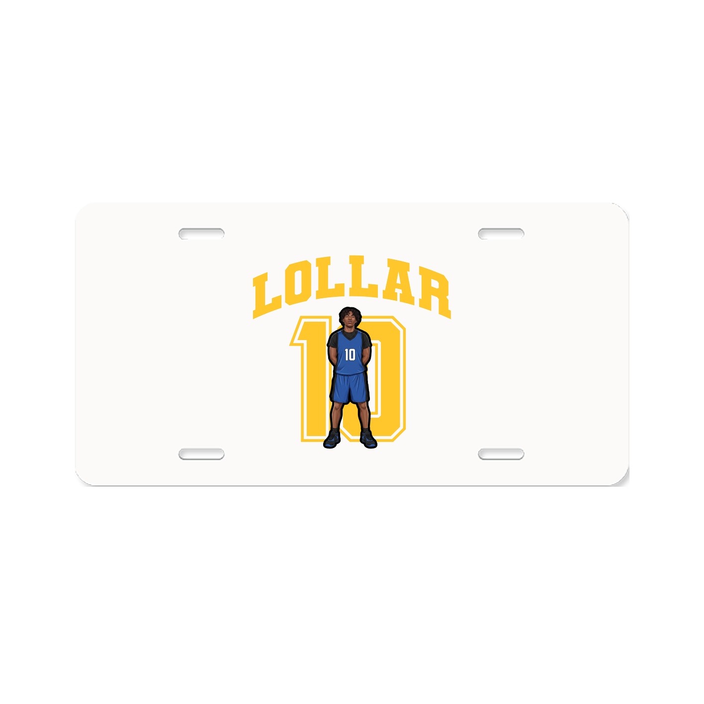 License Plate — Number in Classic