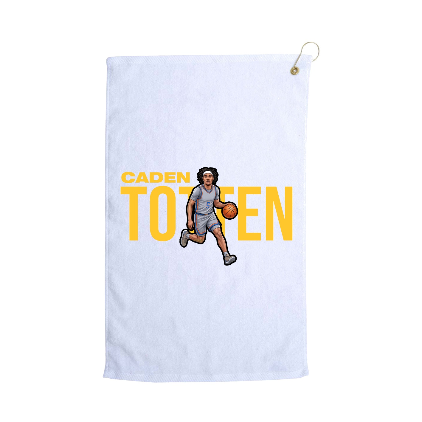 Golf Towel — Player Name in White