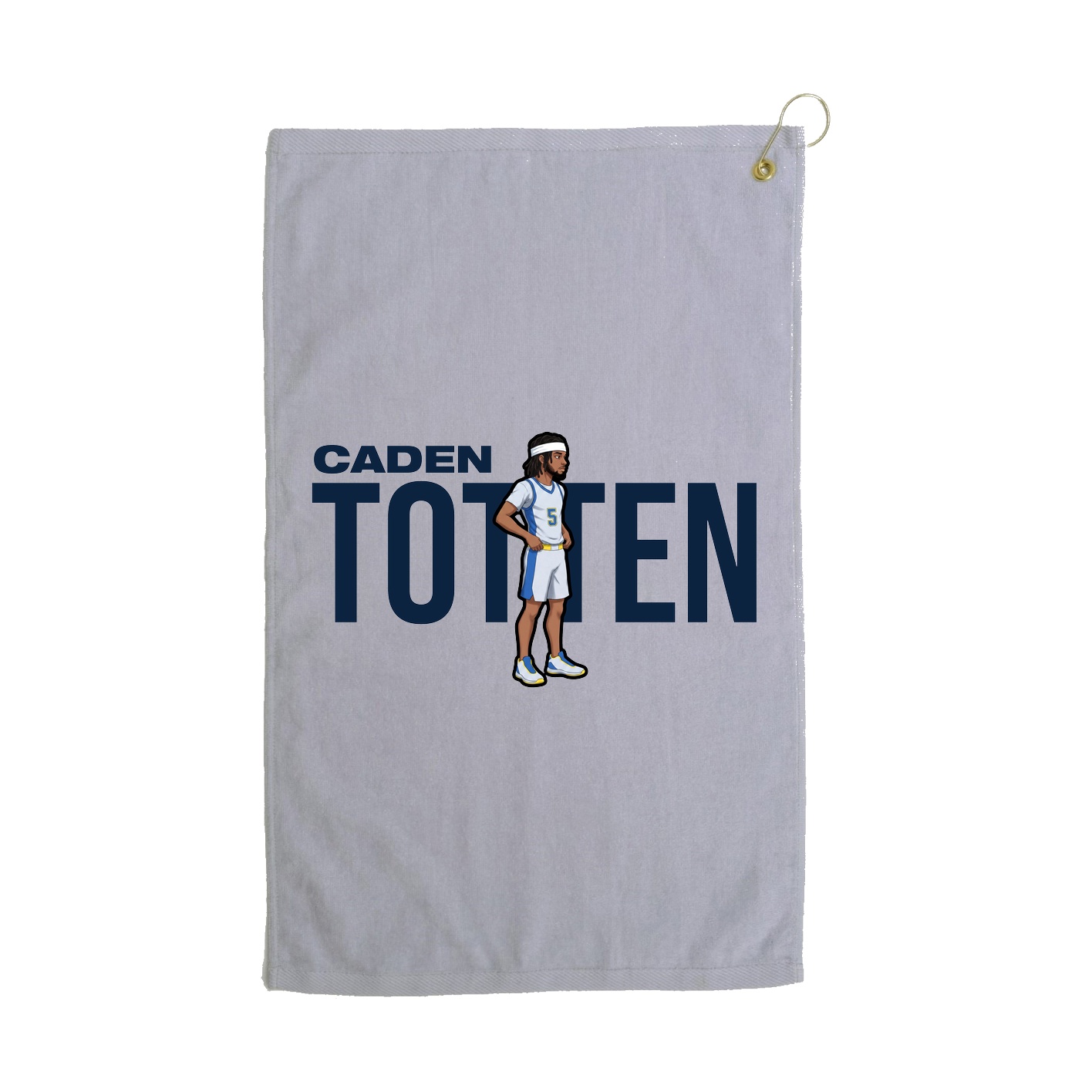 Golf Towel — Player Name in Grey