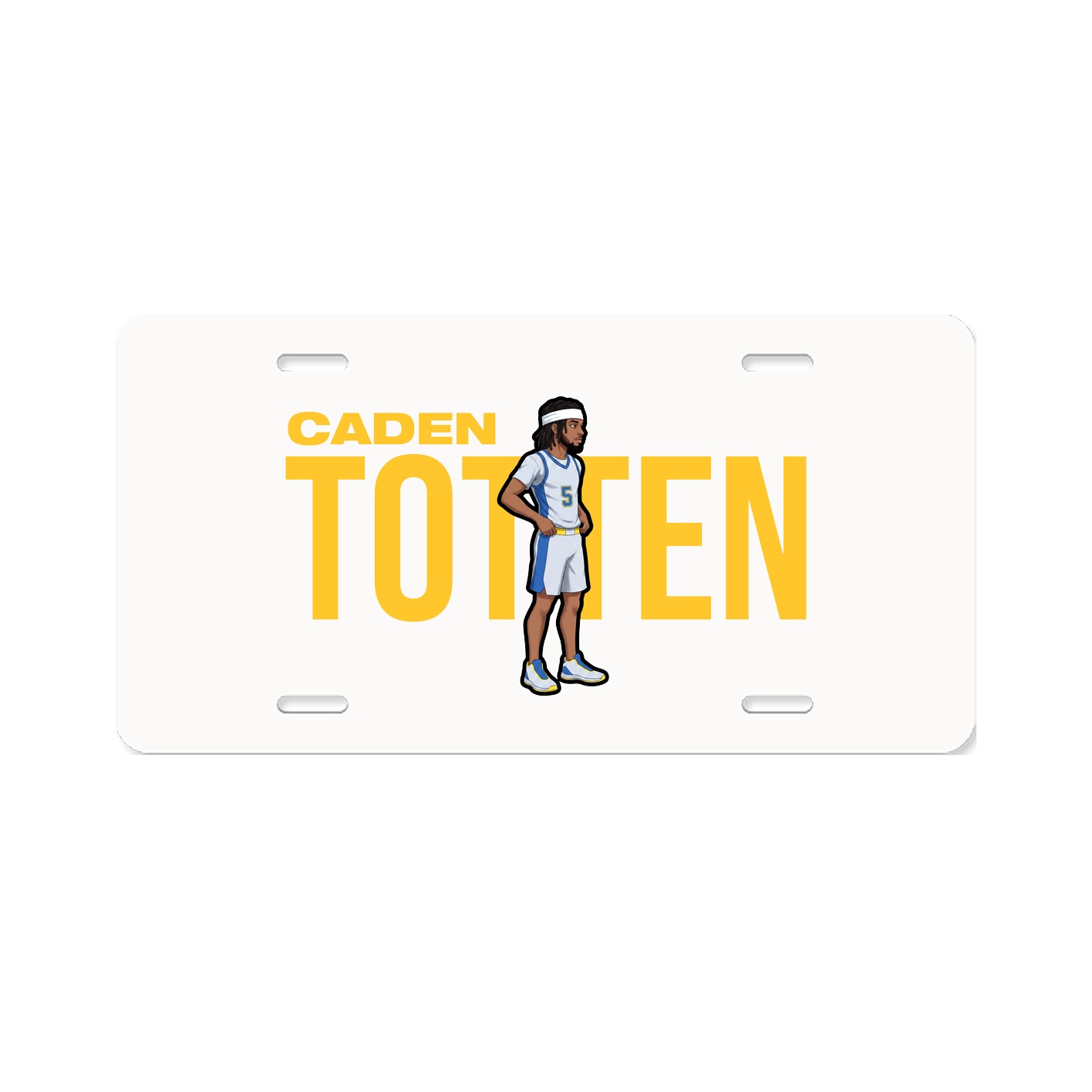 License Plate — Player Name in Classic
