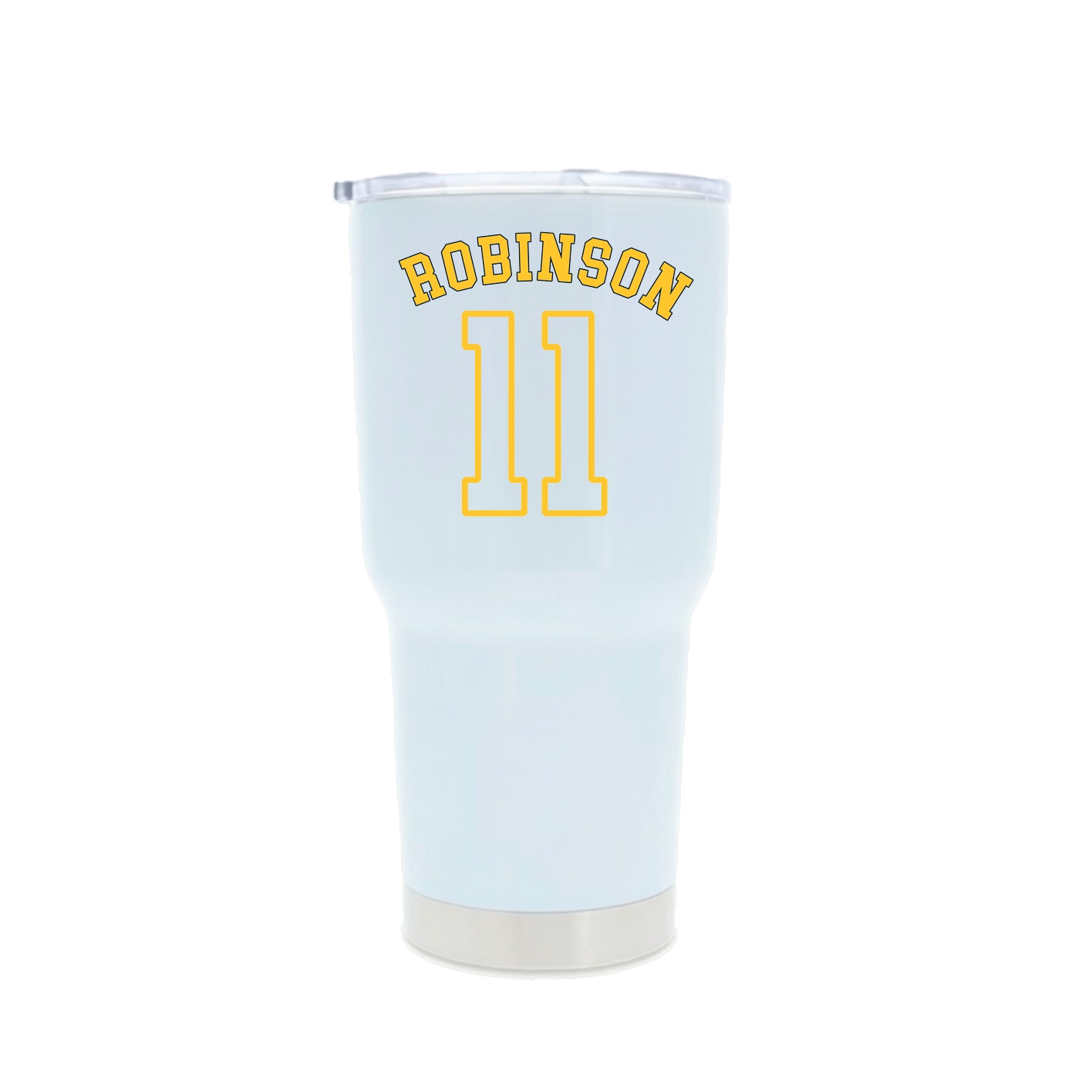 30oz Stainless Steel Tumbler — Shirsey Arch in White