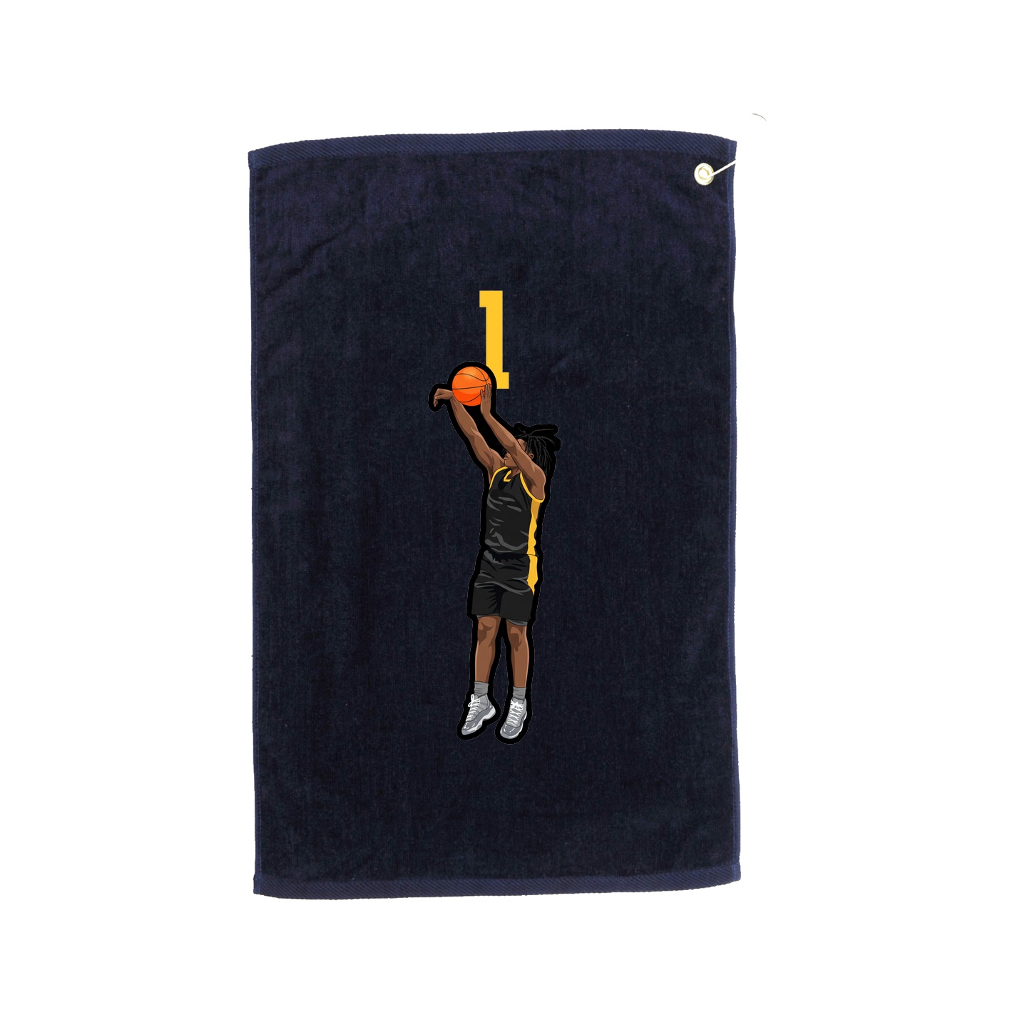 Golf Towel — Number Top in Navy