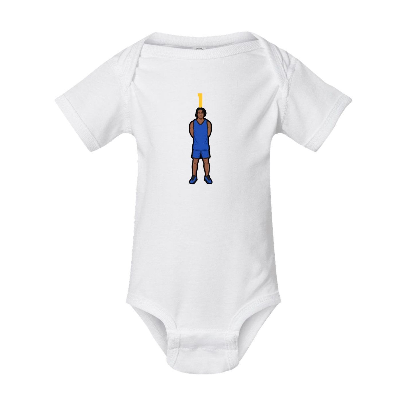 Baby Onesie — Number Top in White