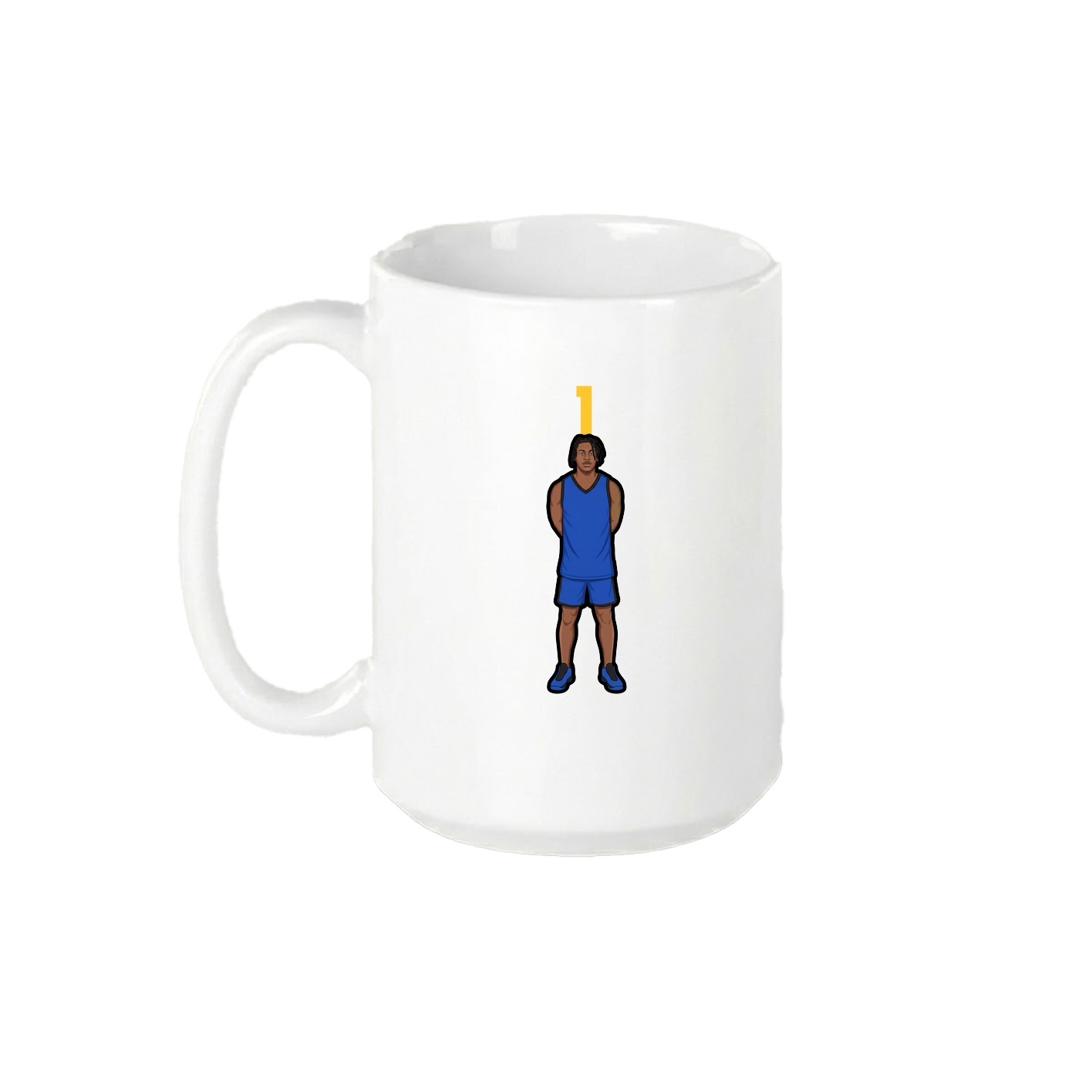 15oz Coffee Mug — Number Top in White