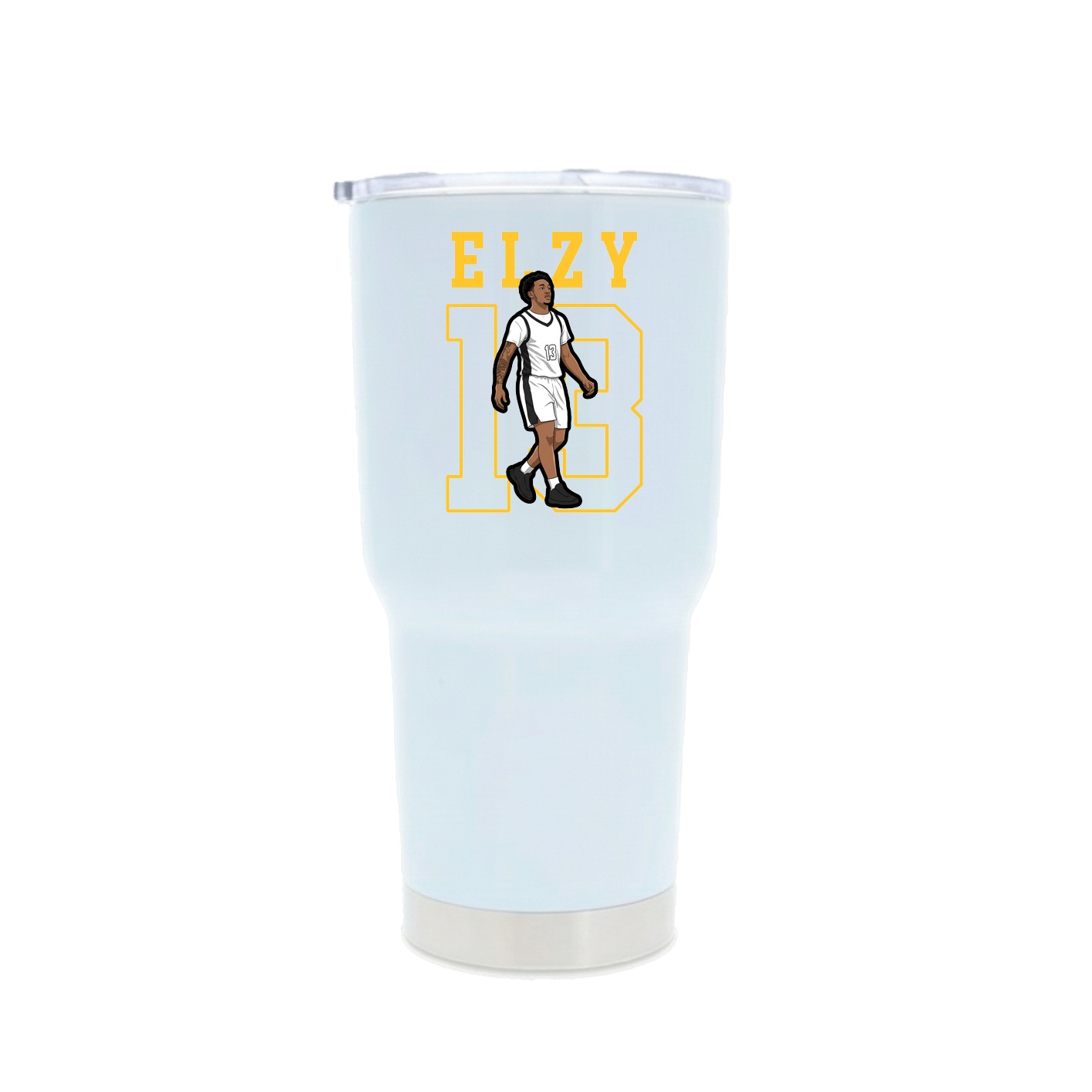 30oz Stainless Steel Tumbler — Shirsey in White