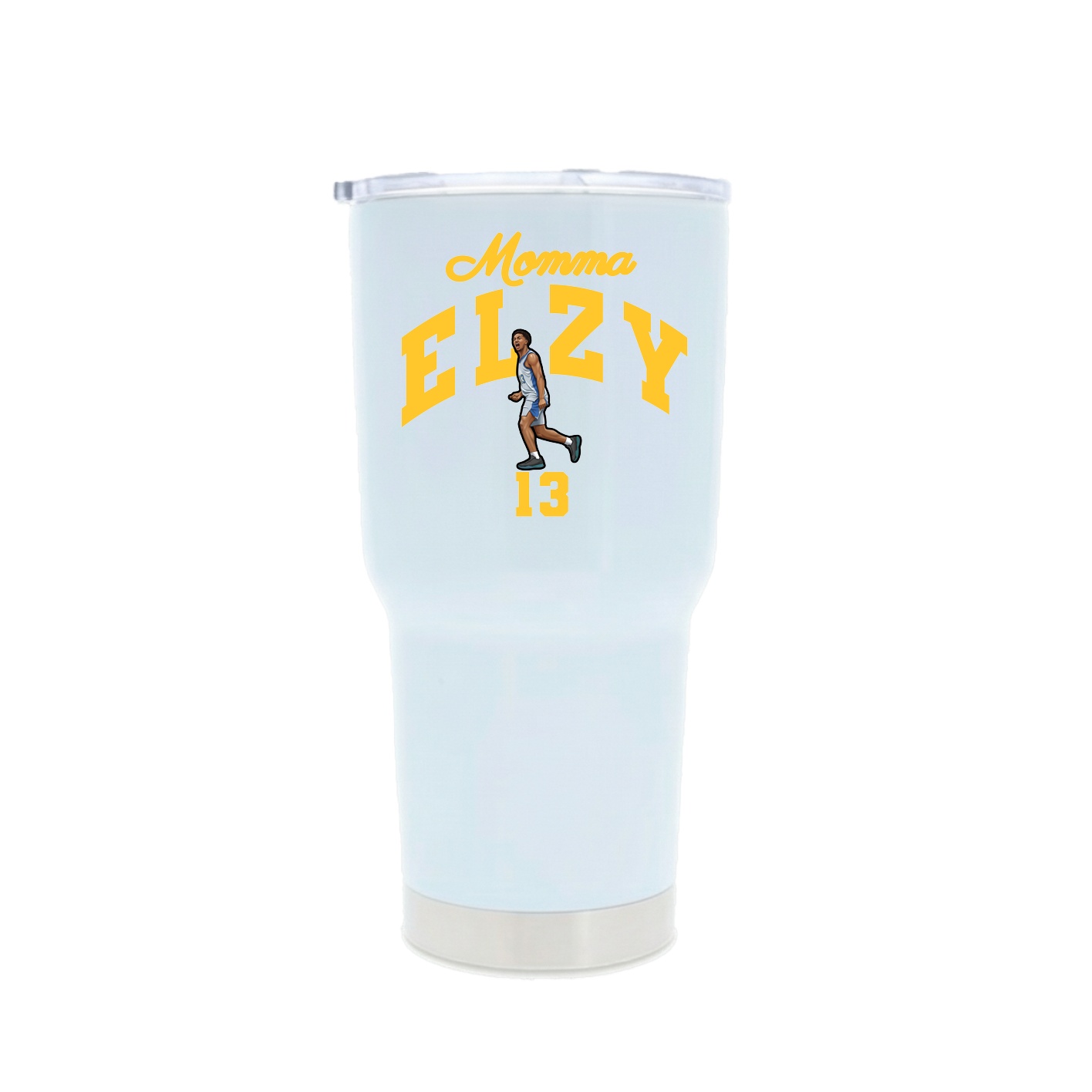 30oz Stainless Steel Tumbler — Mothers Day Arch in White