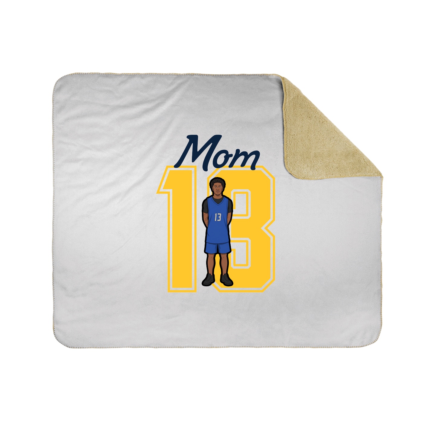 Throw Blanket — Mothers Day Shirsey in White