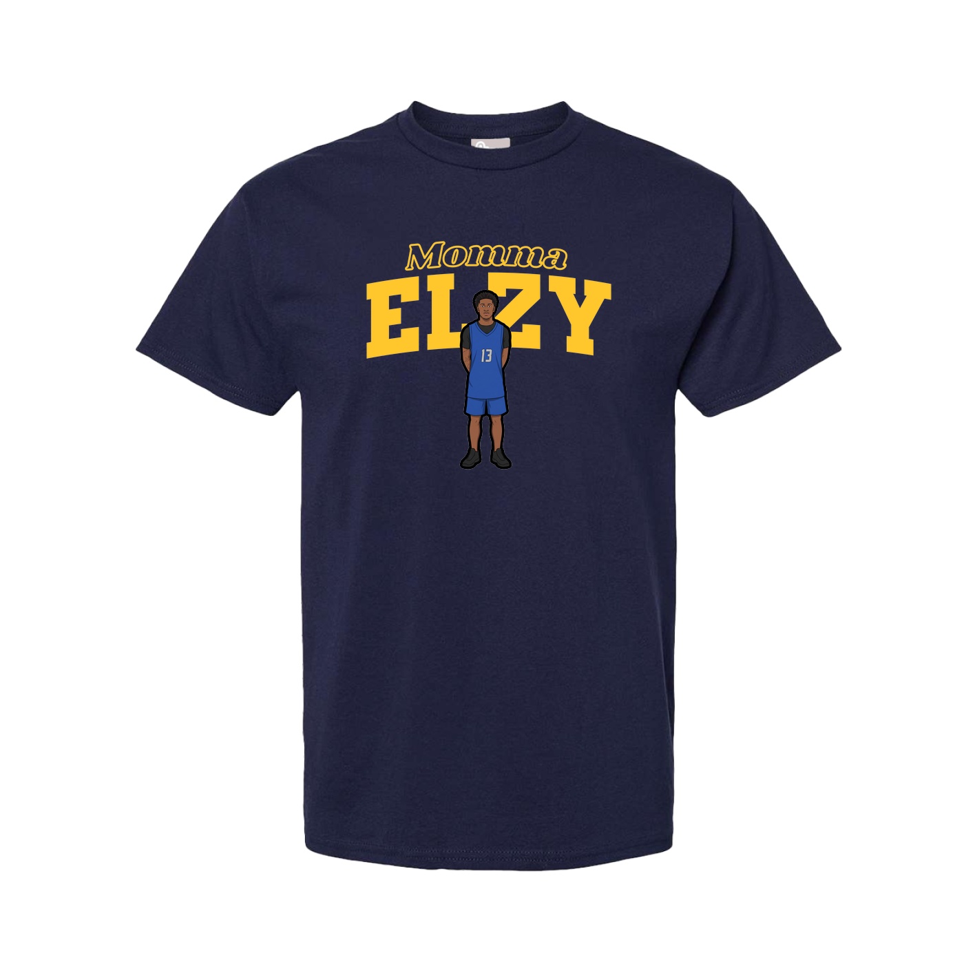 Youth Tee — Mothers Day Block in Navy