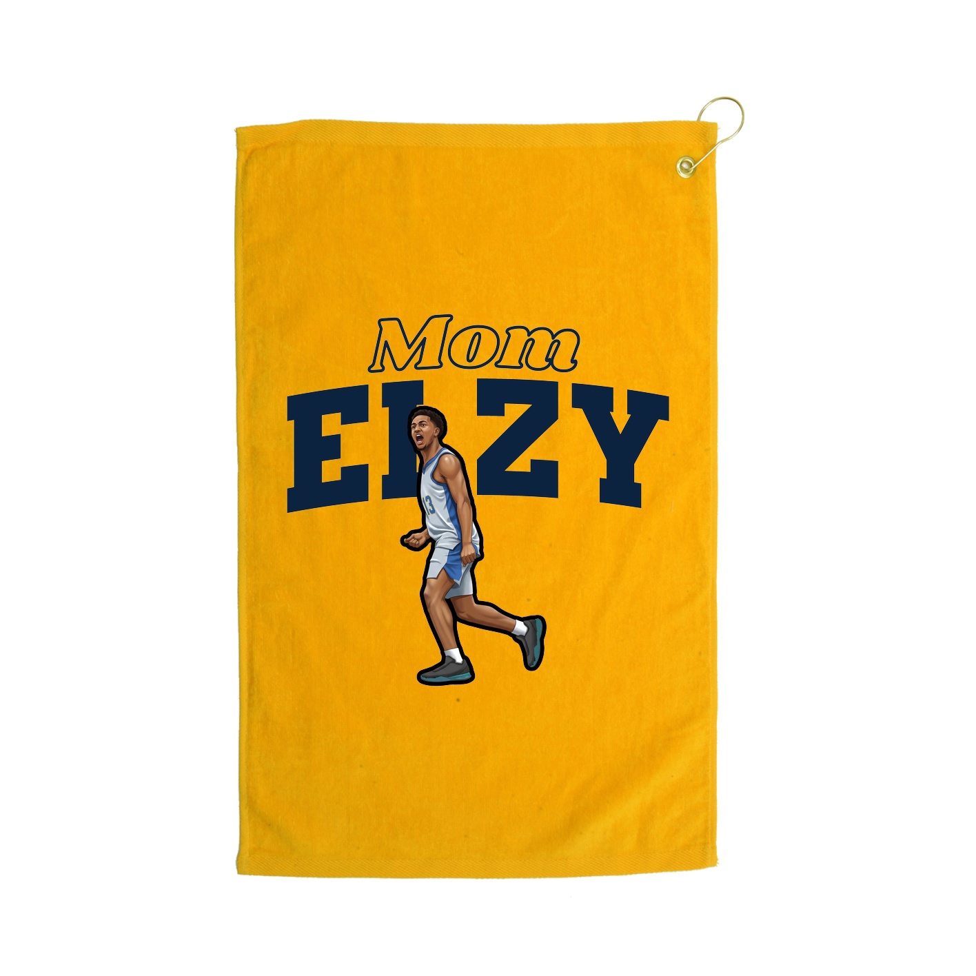 Golf Towel — Mothers Day Block in Gold