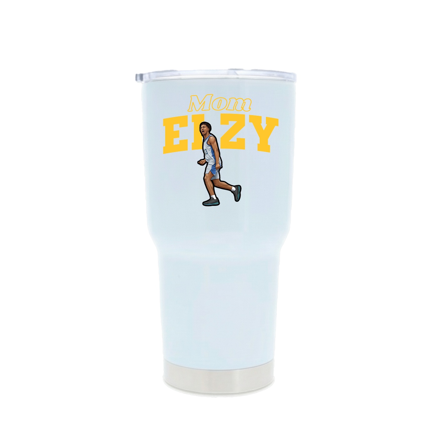 30oz Stainless Steel Tumbler — Mothers Day Block in White