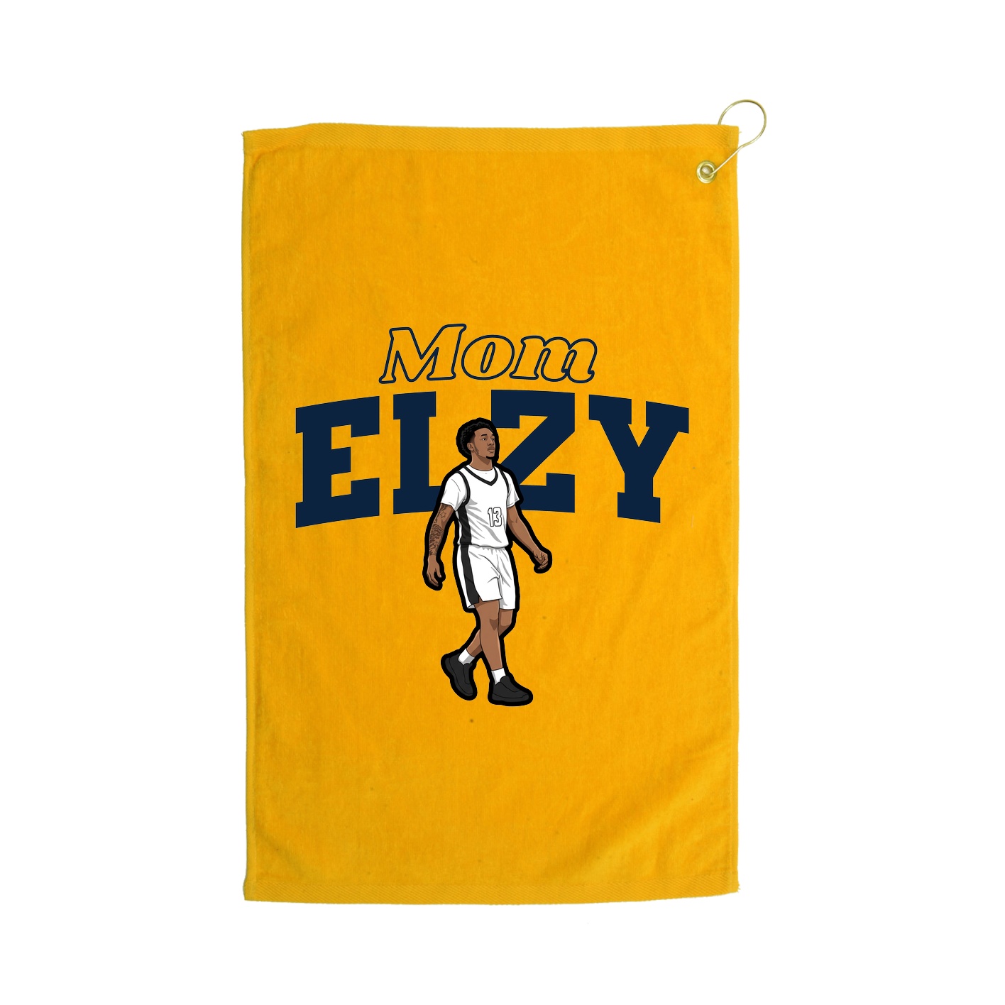 Golf Towel — Mothers Day Block in Gold