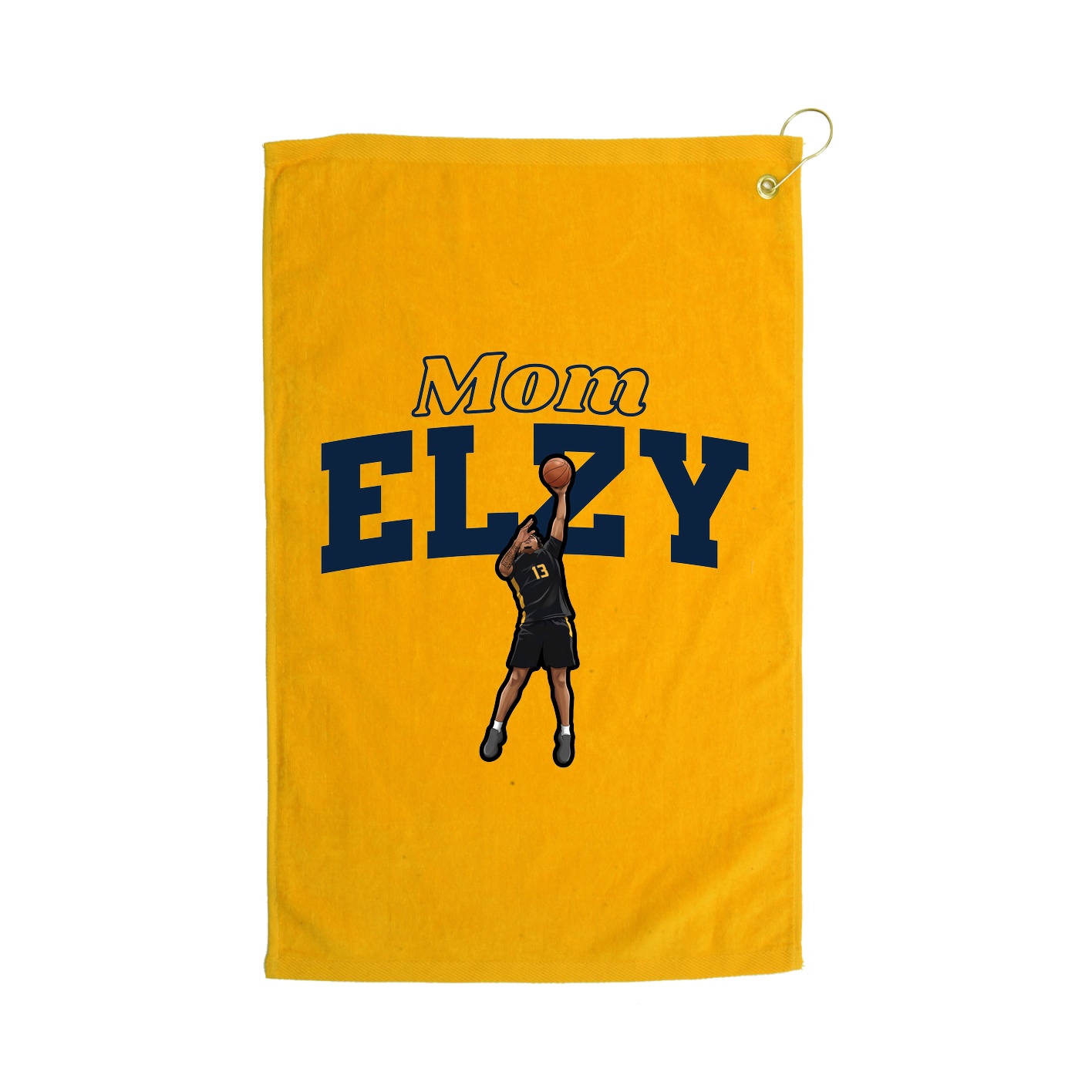 Golf Towel — Mothers Day Block in Gold