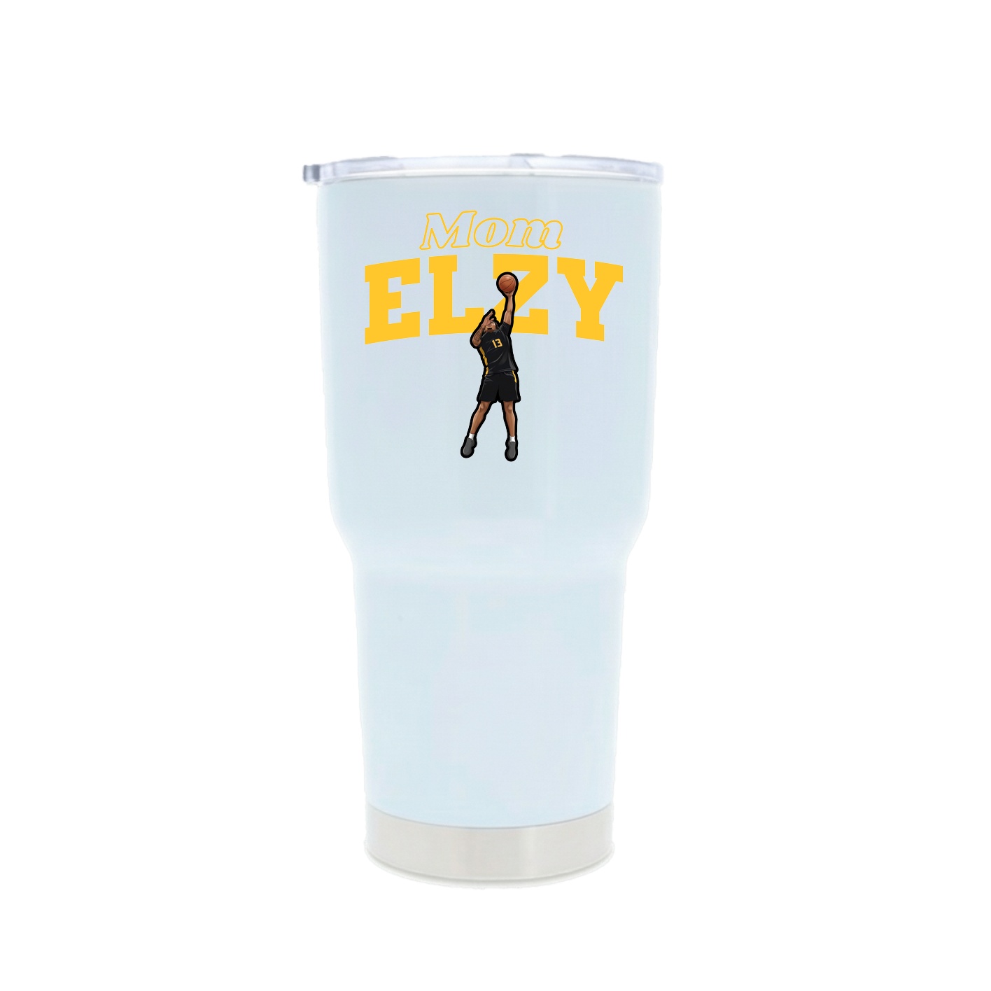 30oz Stainless Steel Tumbler — Mothers Day Block in White