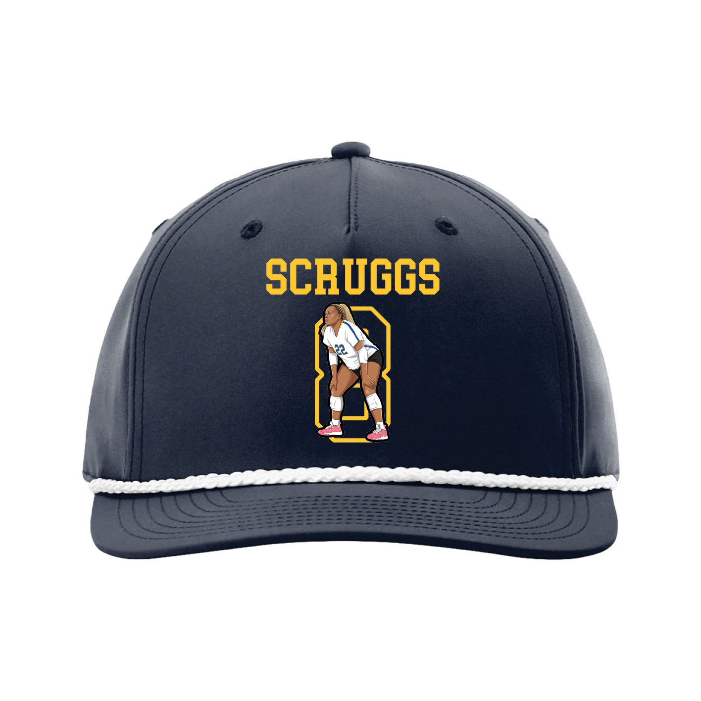 Five-Panel Classic Rope Cap — Shirsey in Navy