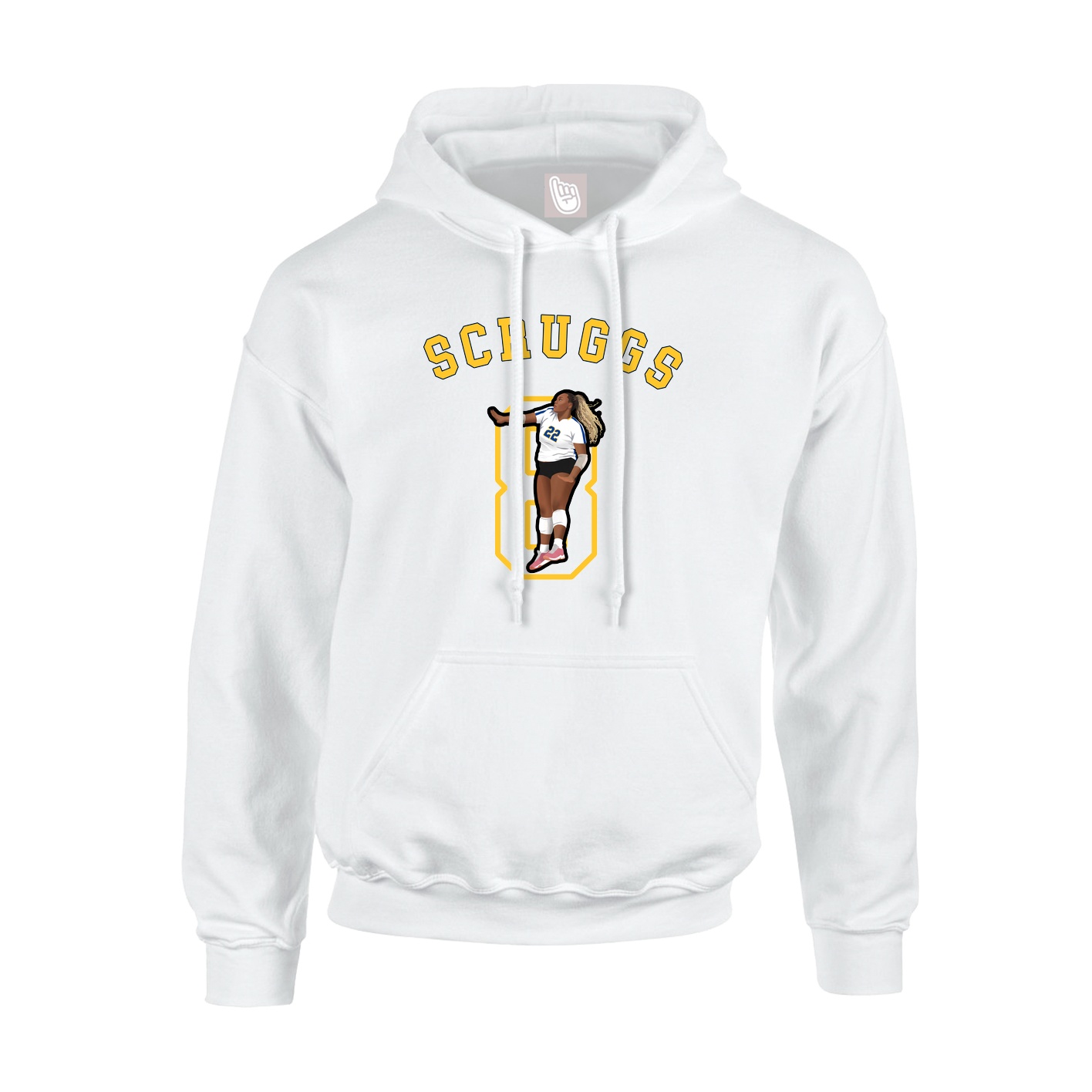 Youth Hoodie — Shirsey Arch in White