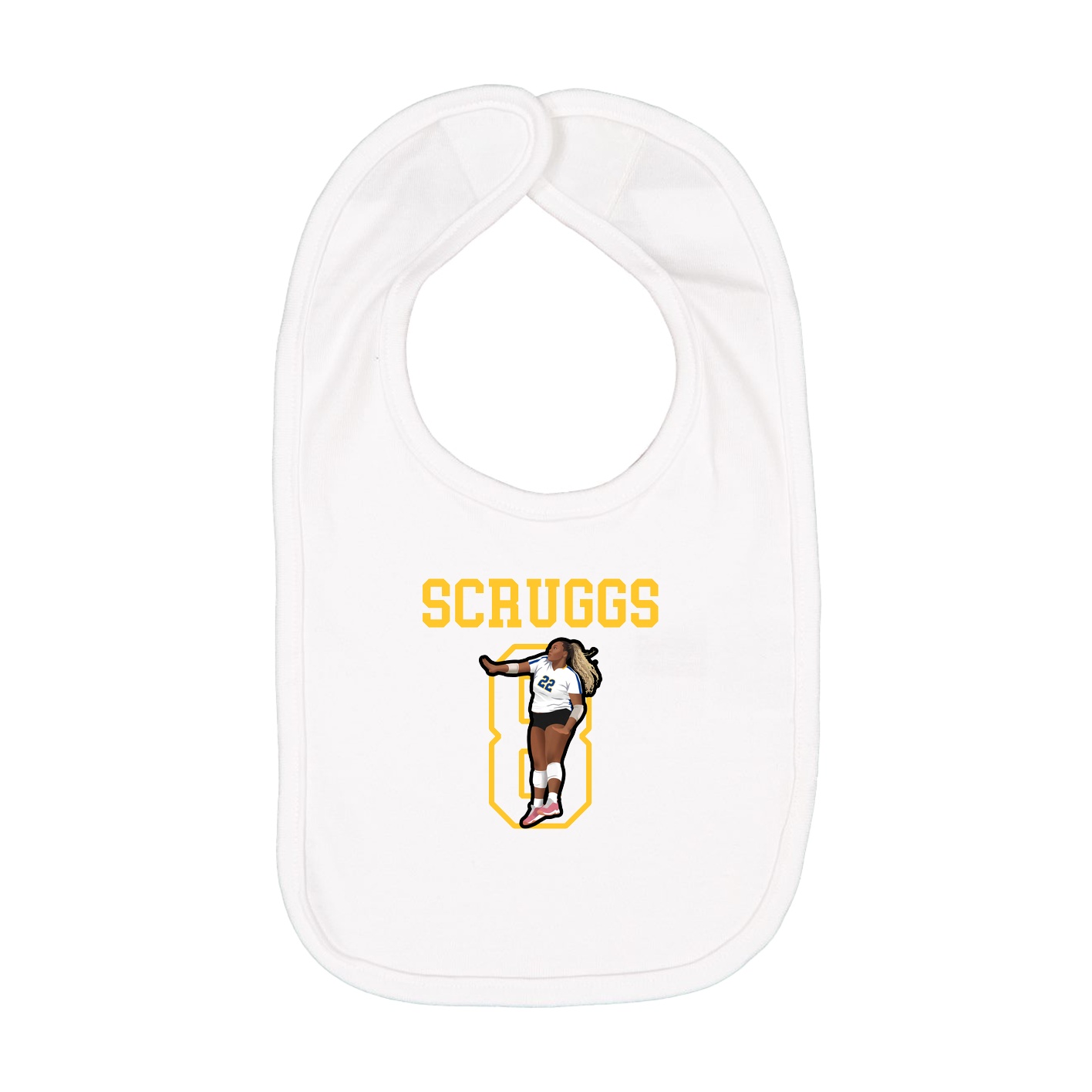 Infant Bib — Shirsey in White