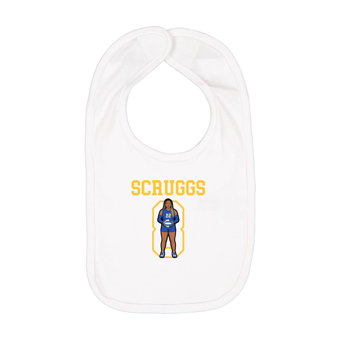 Infant Bib — Shirsey in White