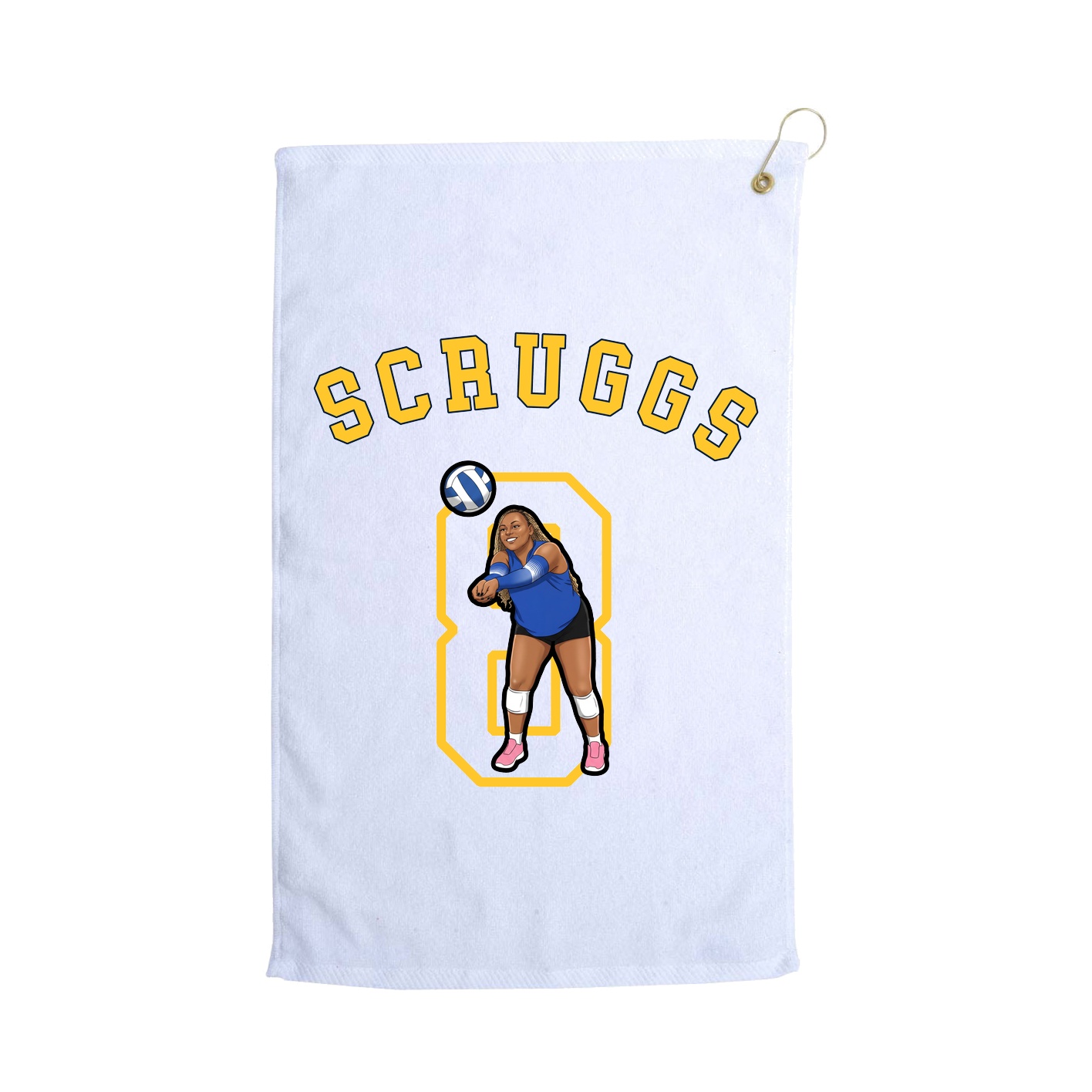 Golf Towel — Shirsey Arch in White