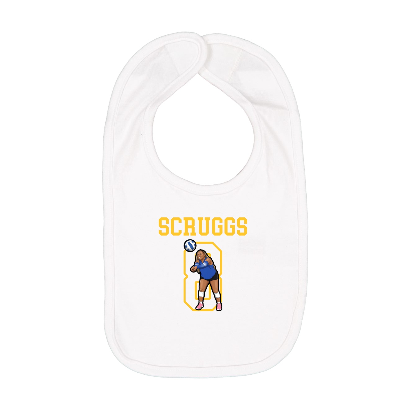 Infant Bib — Shirsey in White