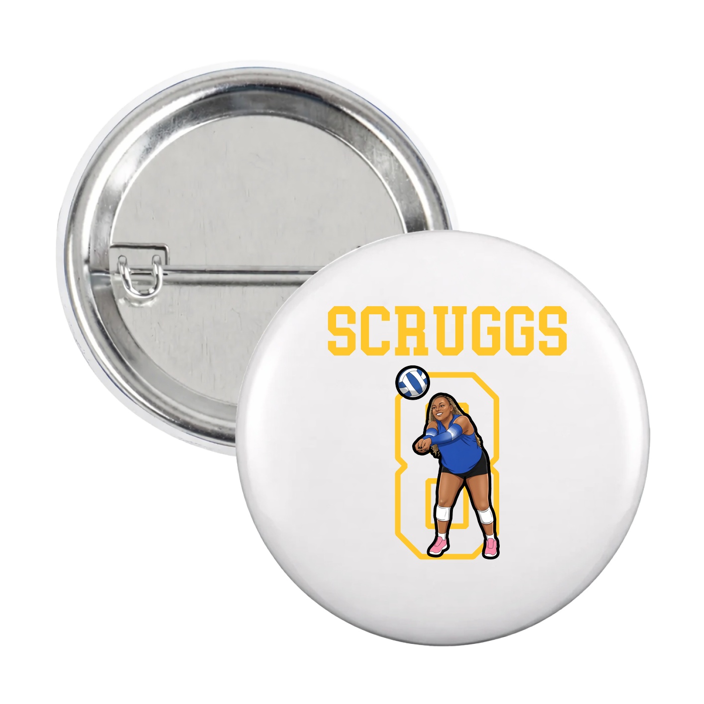 Game Day Button — Shirsey in White