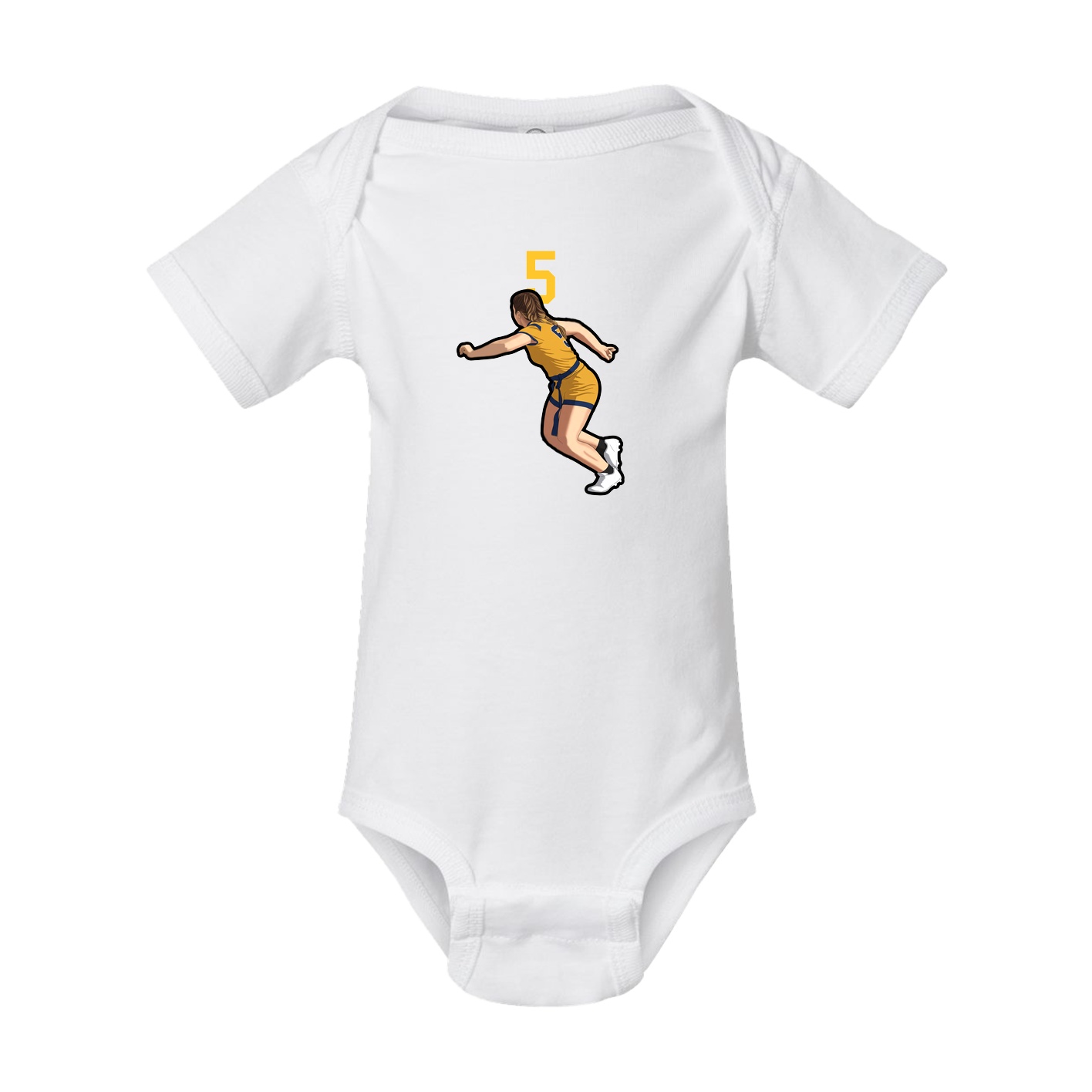 Baby Onesie — Number Top in White