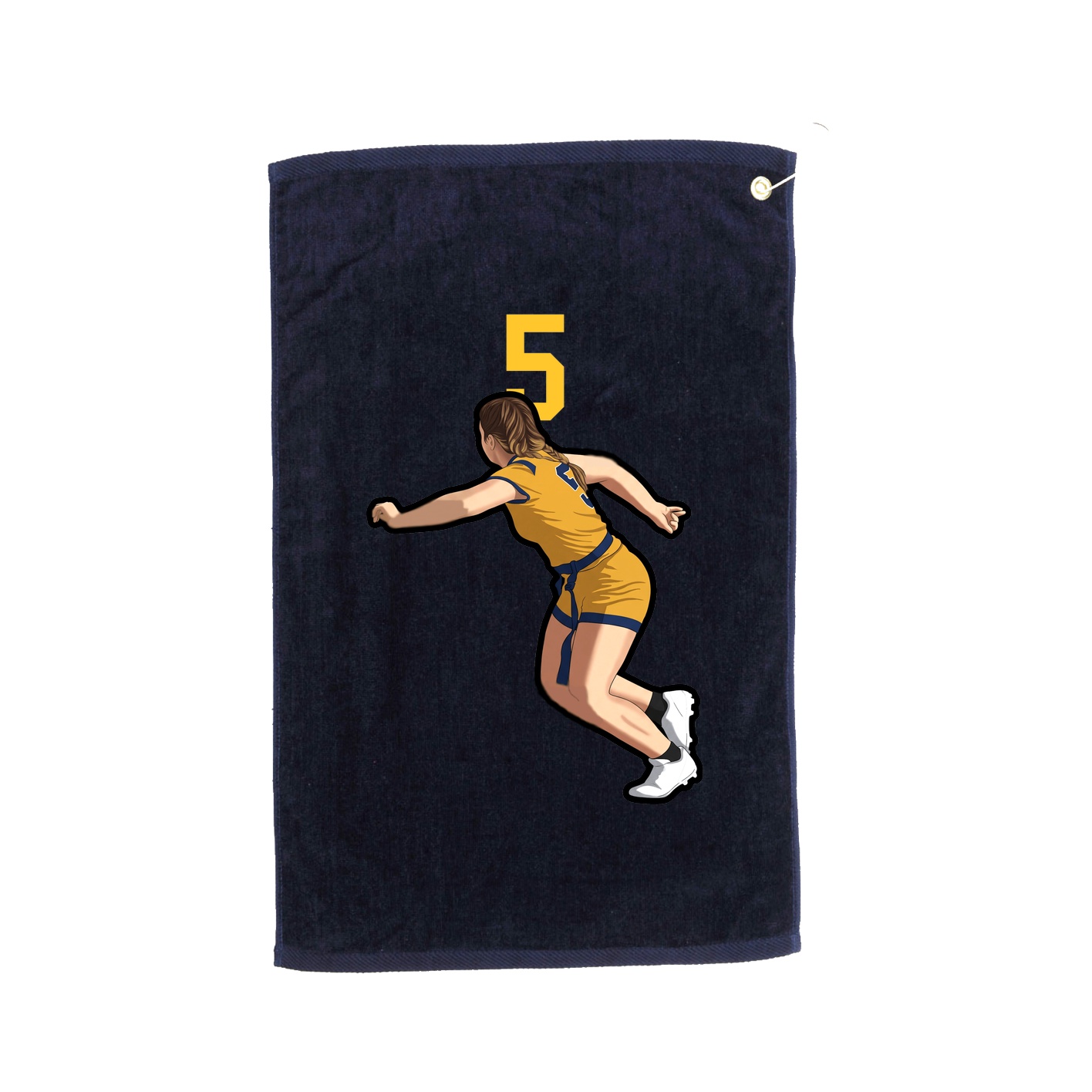 Golf Towel — Number Top in Navy